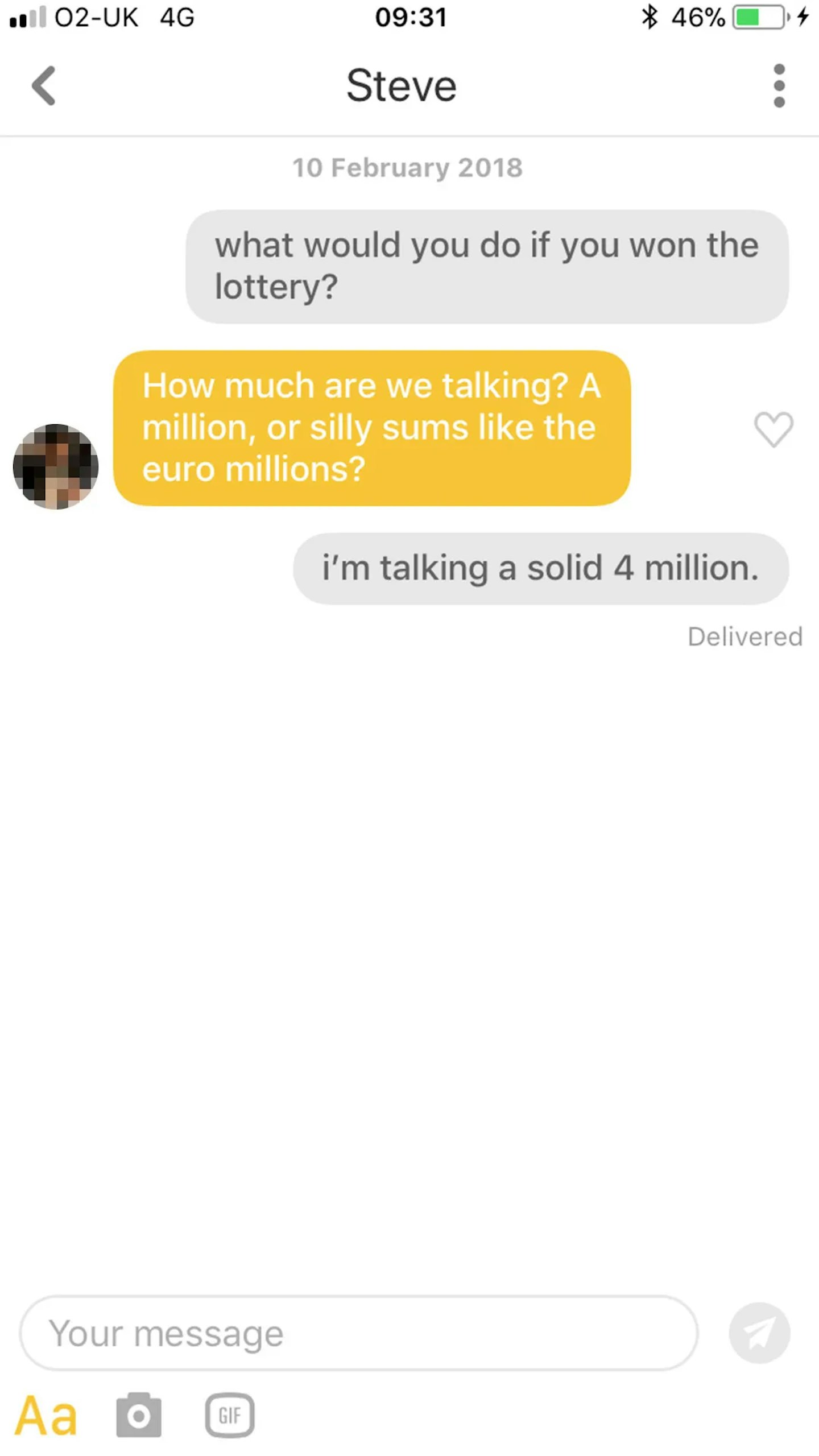 Bumble Opening Lines