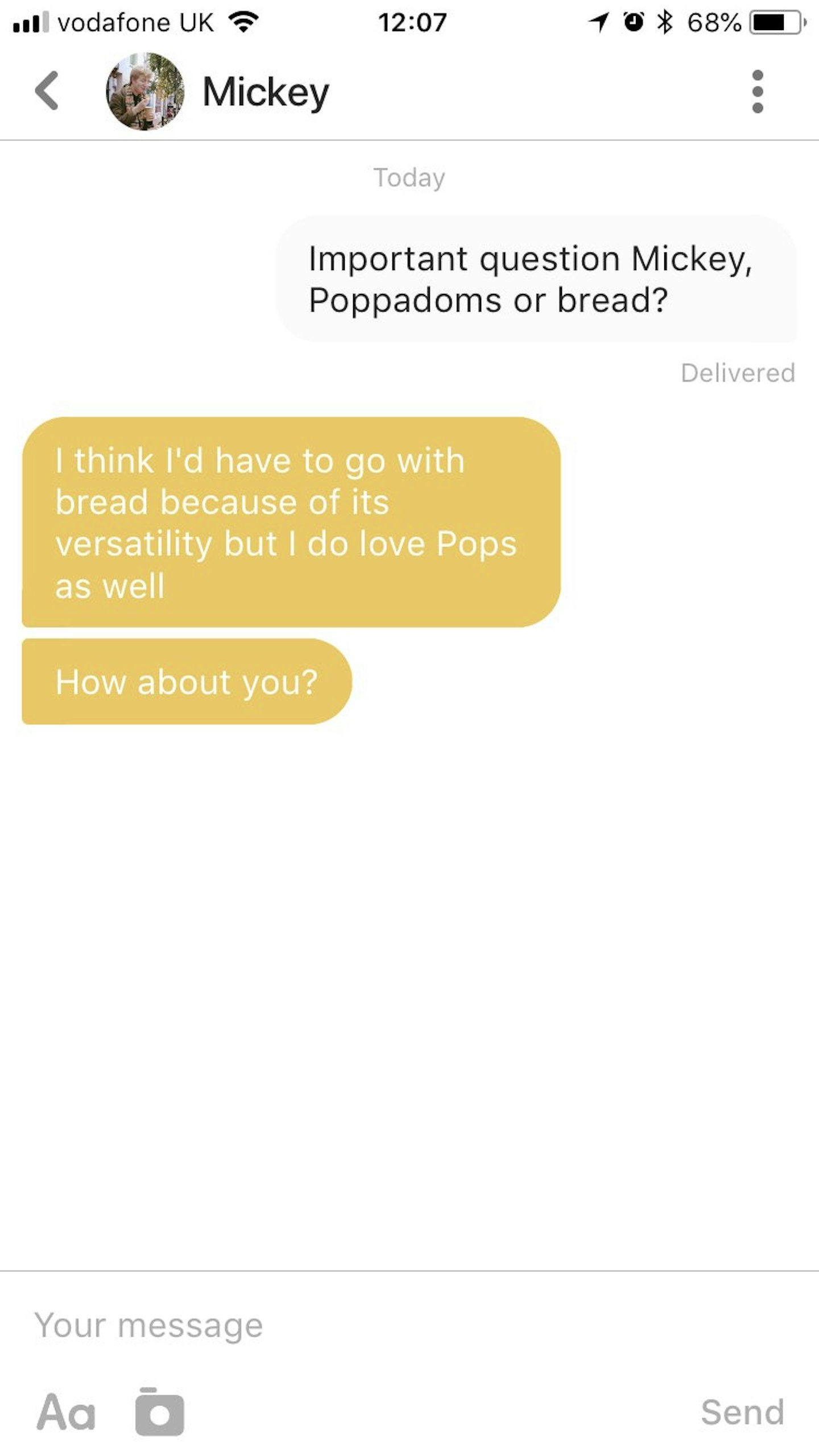 Bumble Opening Lines