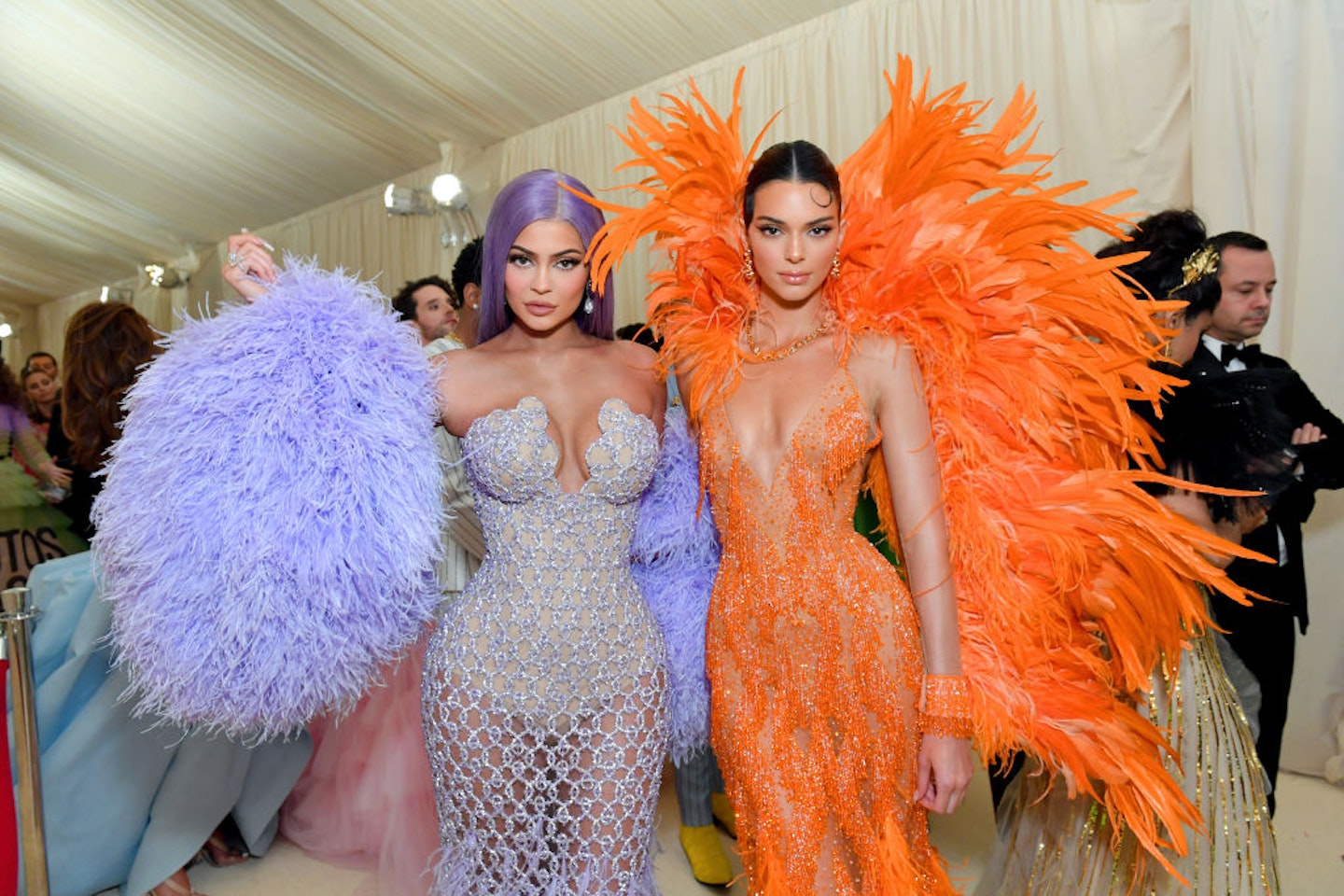Kendall and Kylie Jenner at the Met Gala in 2019