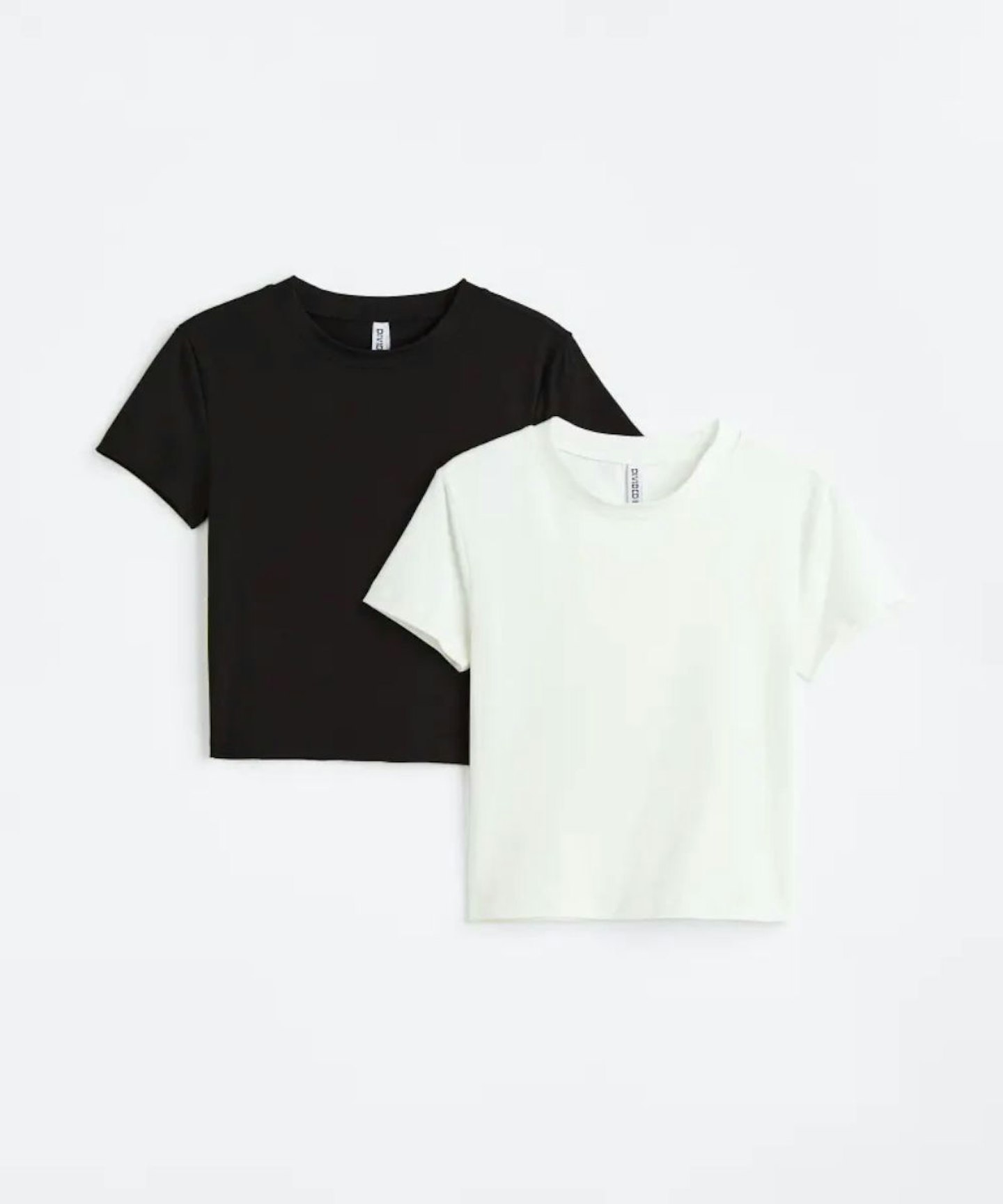 H&M 2-Pack Cropped T-Shirt