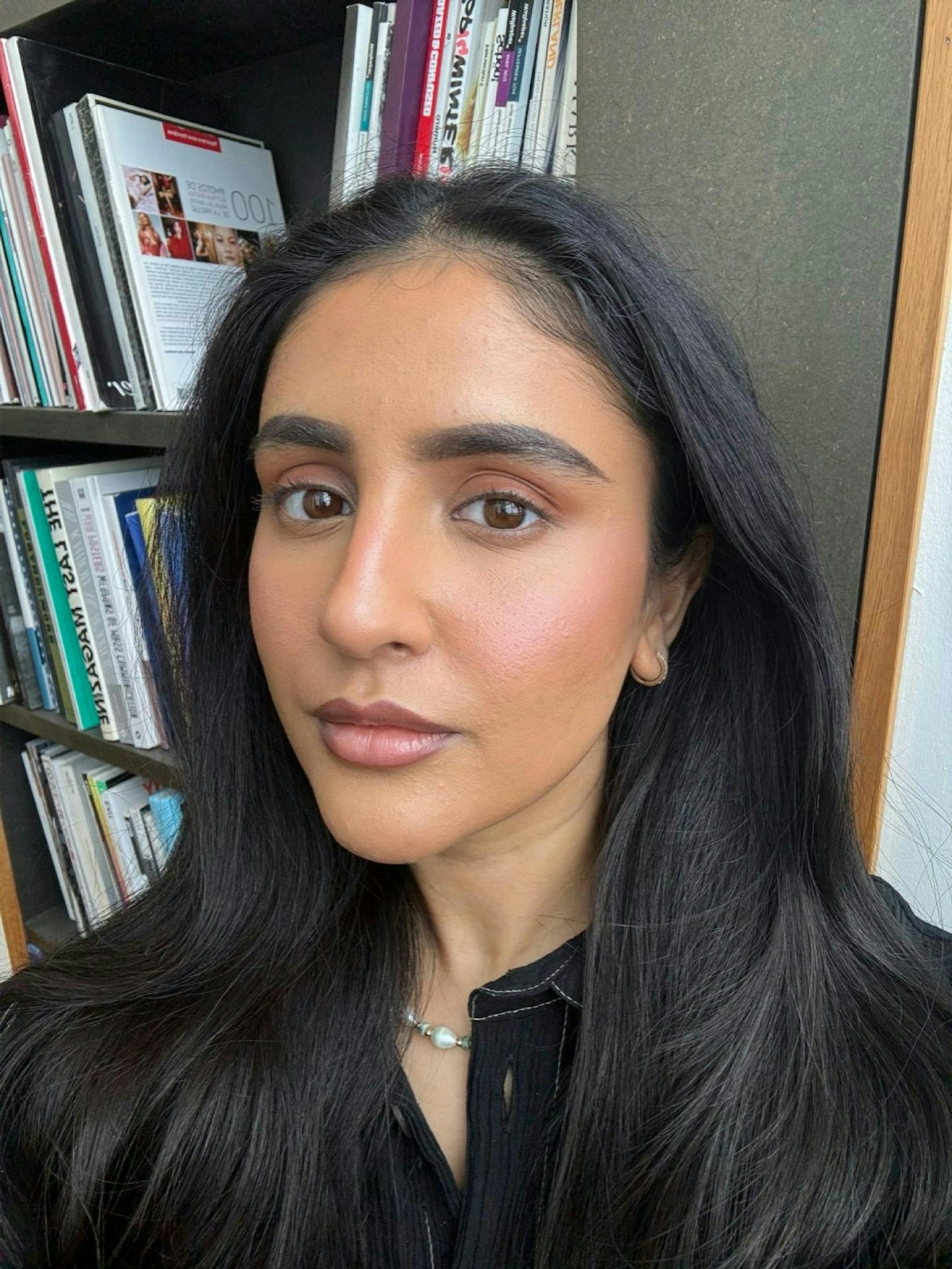 Sameeha Shaikh after application