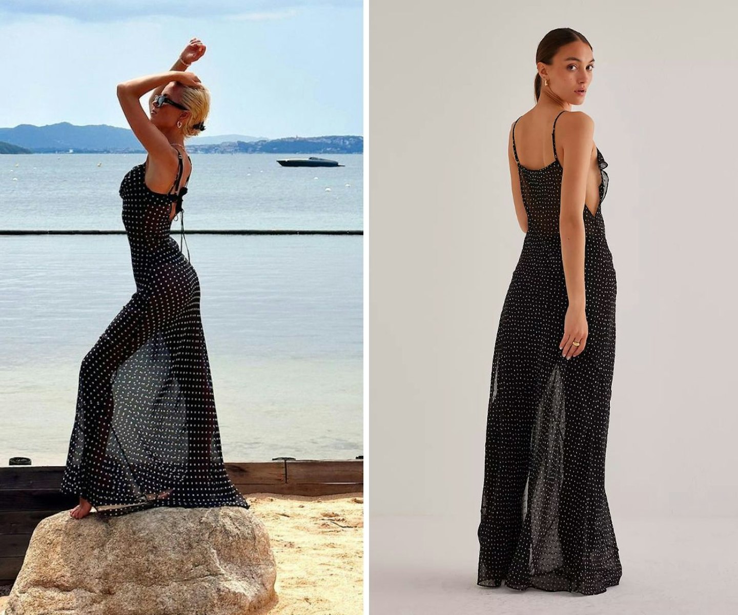 Liv Bentley's Polka Dot Maxi Dress