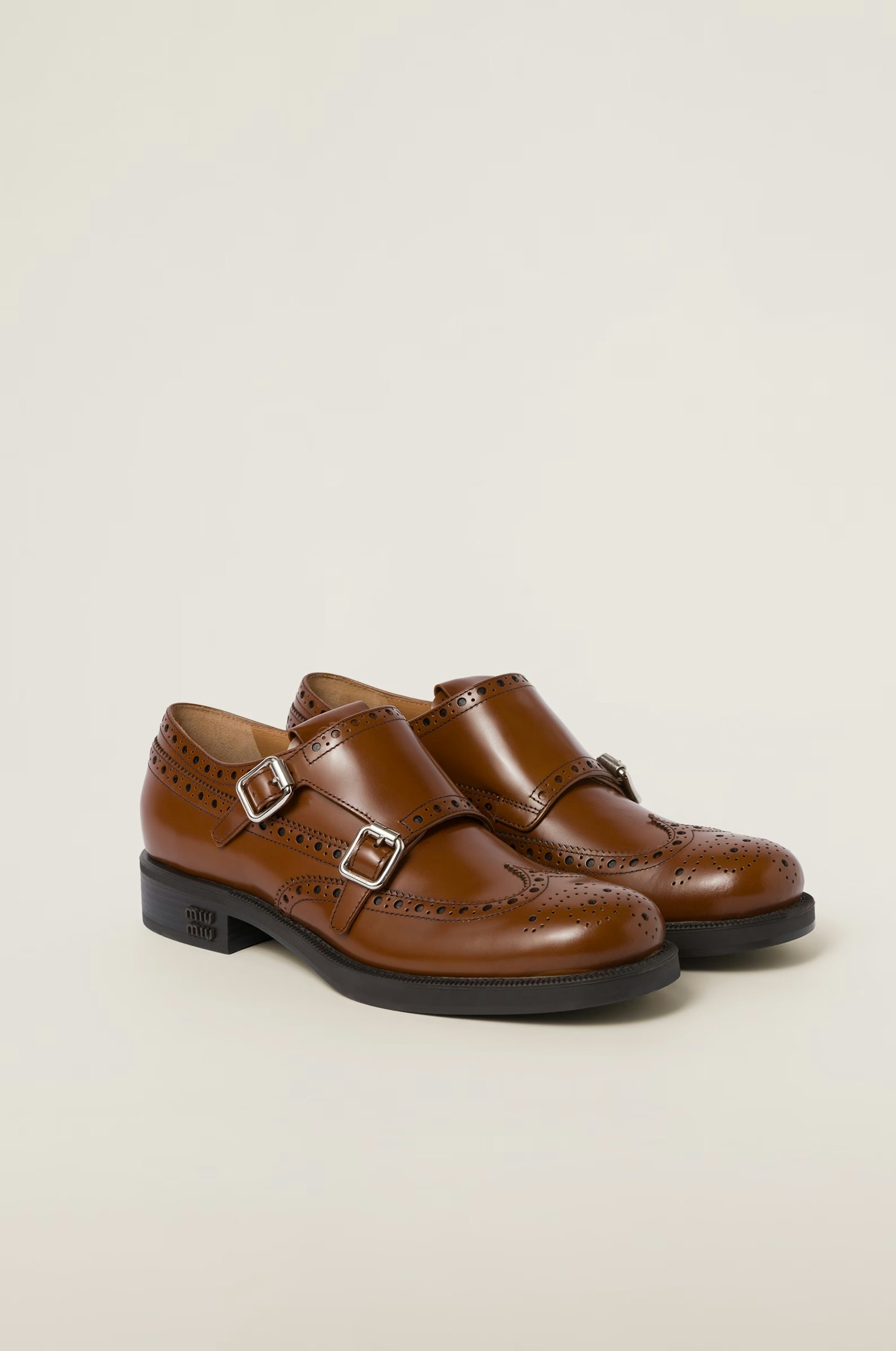 miu miu brown shoes 