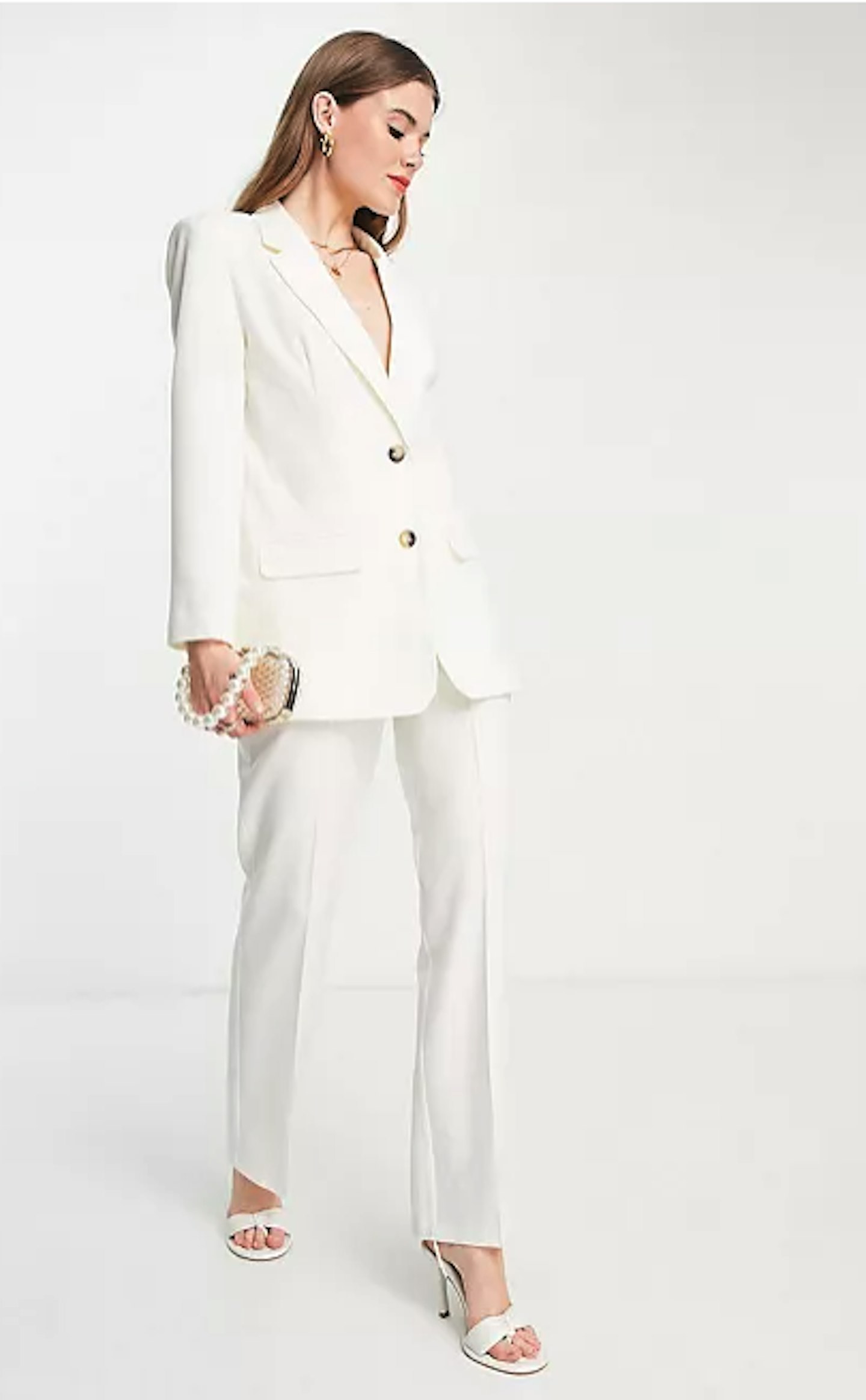 ASOS DESIGN Mix & Match Suit in Ivory