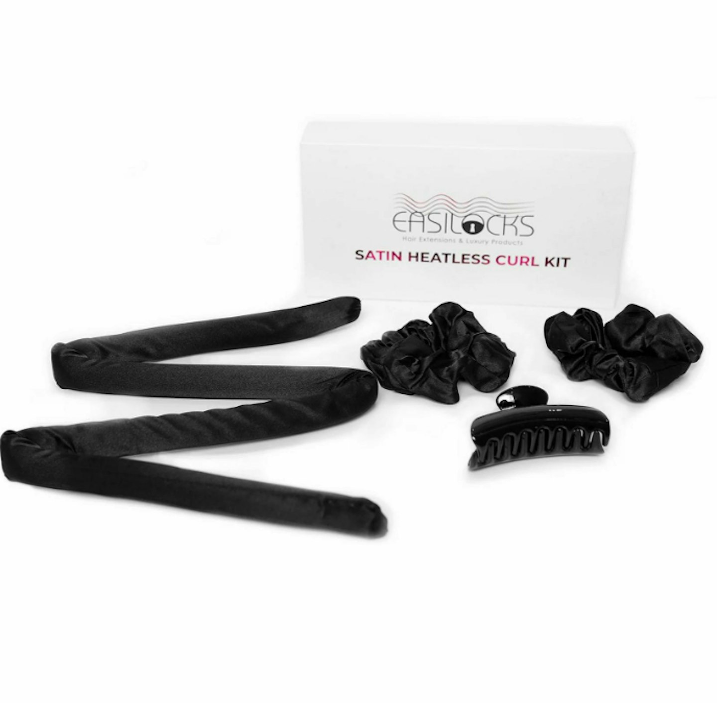 Easilocks Satin Heatless Curl Kit