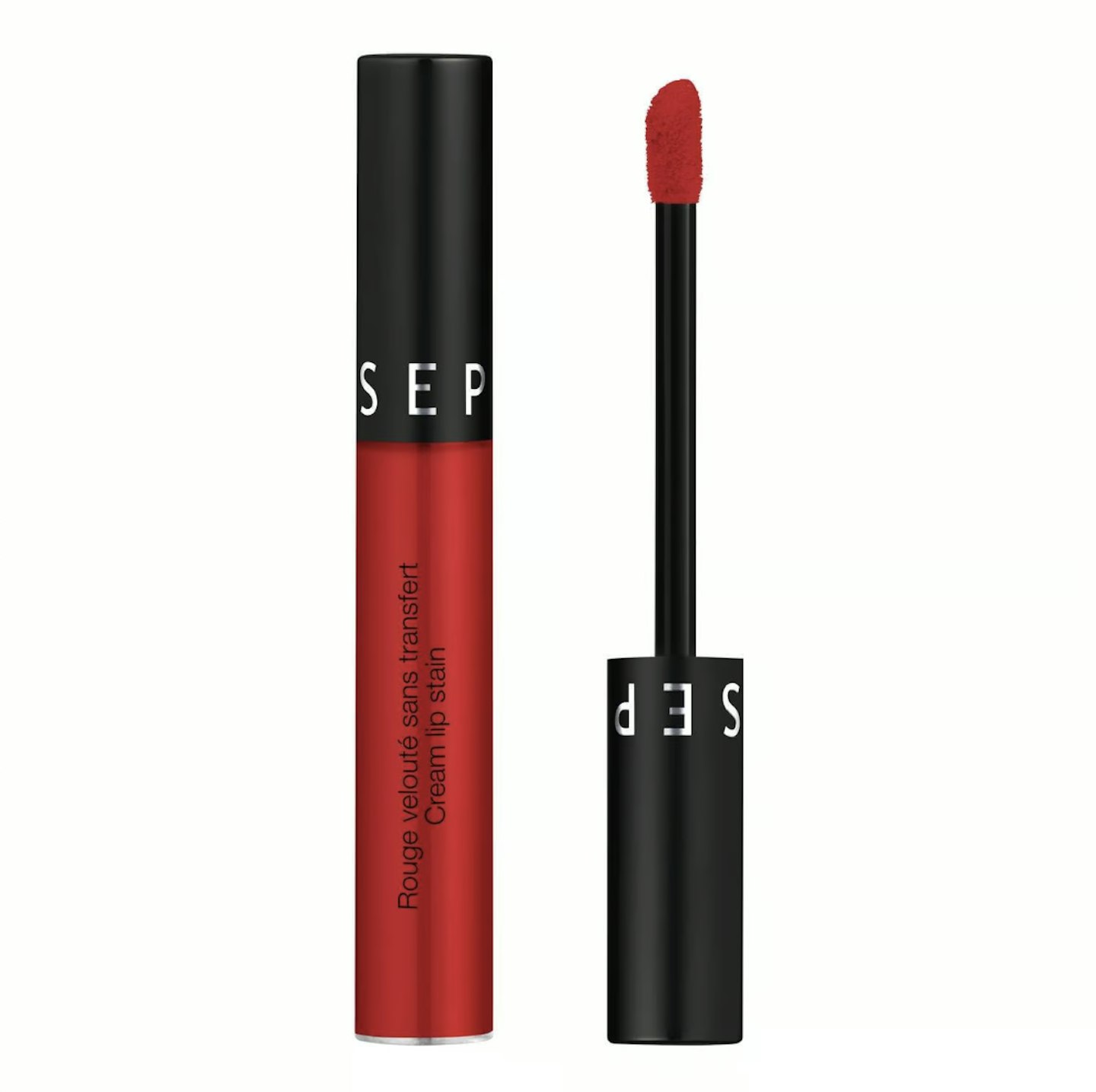 Sephora Collection Cream Lip Stain Matte Liquid Lipstick in 01. Classic Red