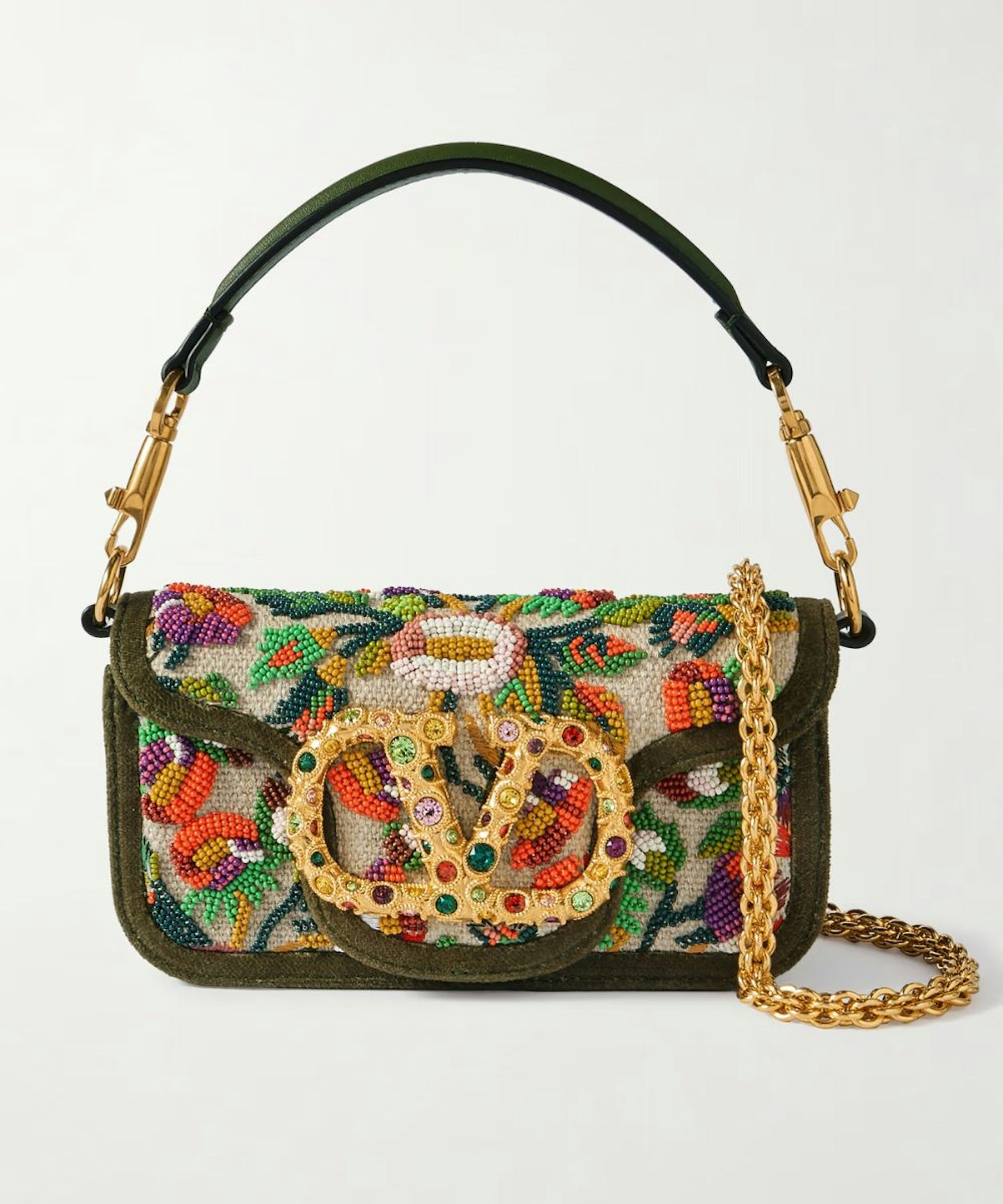 Valentino, Loco Crystal Embellished Shoulder Bag