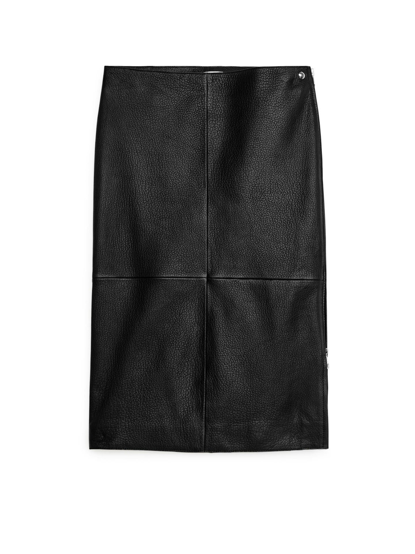 Arket, Biker Leather Skirt