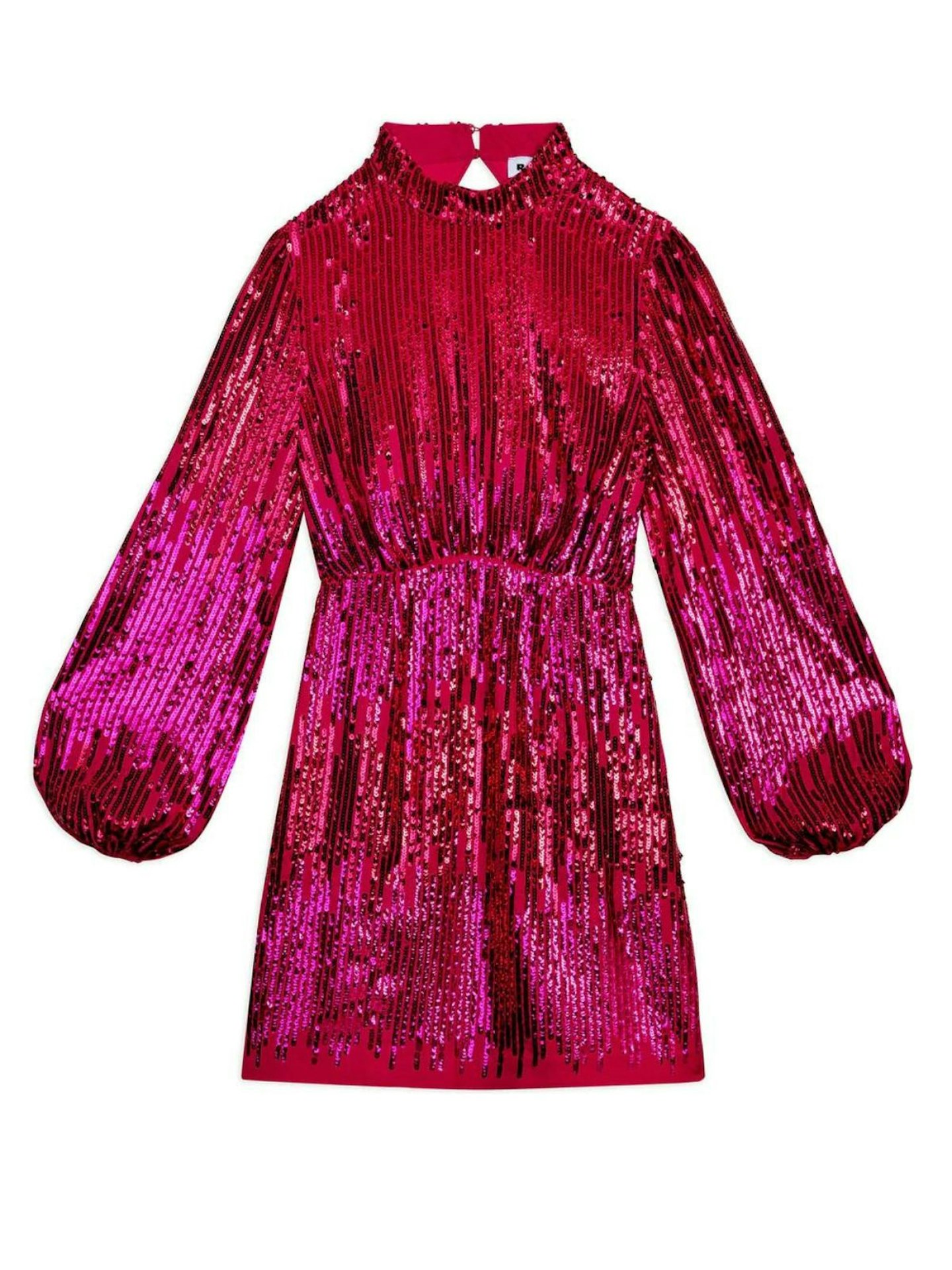 Rixo, Lara Hot Pink Sequinned Mini Dress