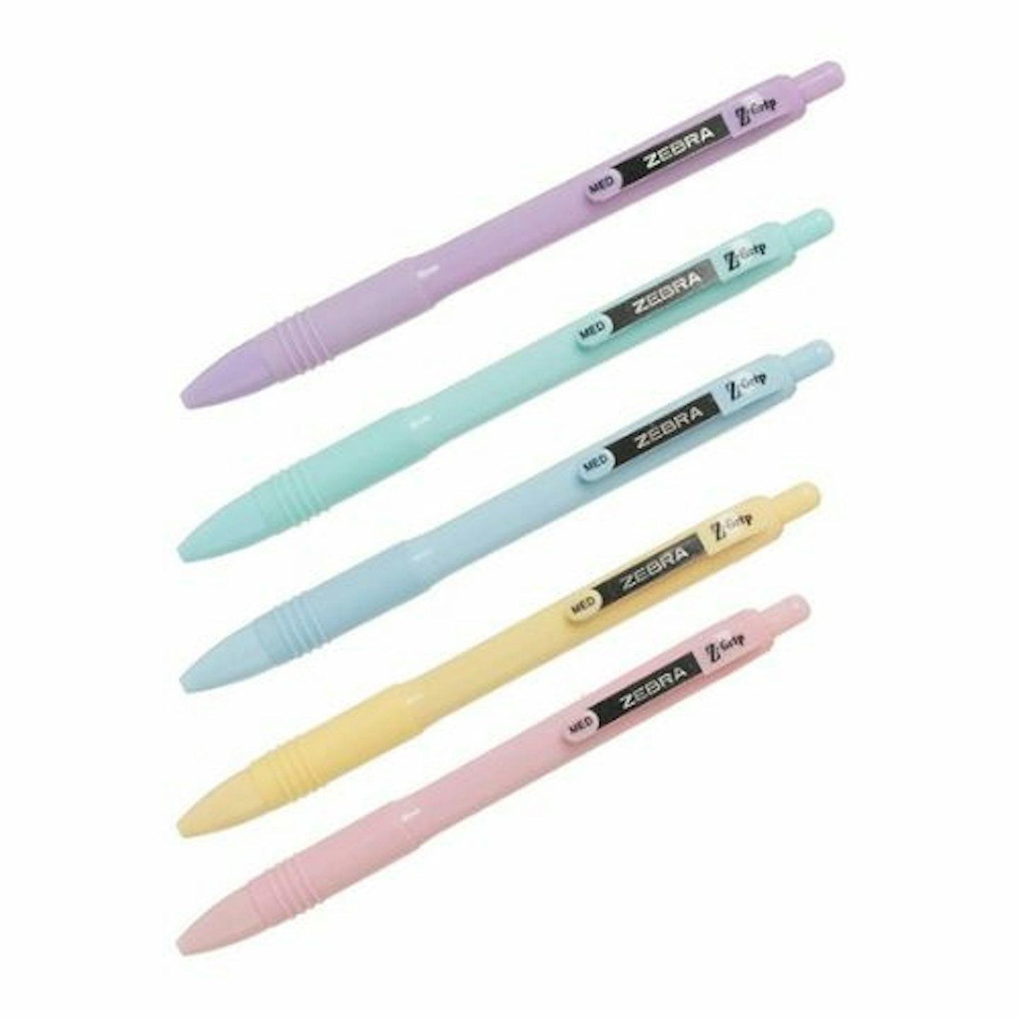 WHSmith, Pack Of 20 Zebra Z-Grip Smooth Pastel Ballpoint Pens