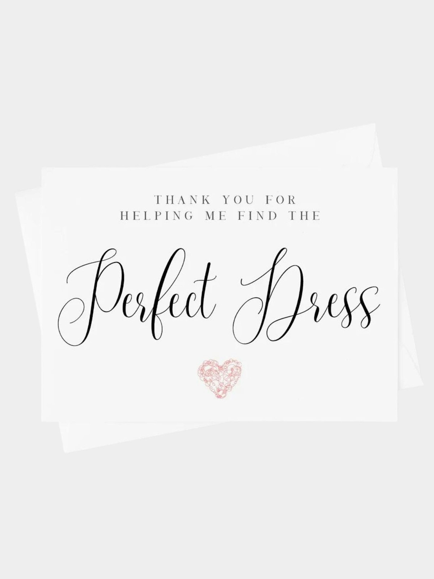 Etsy, 'Say Yes To The Dress' Thank You Card, £2.82