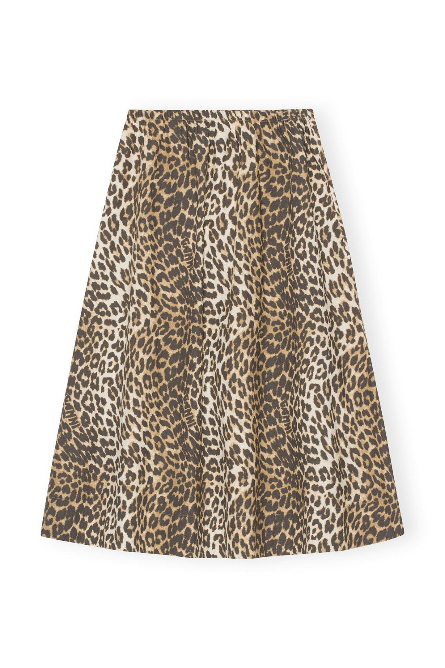 Ganni, Leopard-Print Elasticated Maxi Skirt
