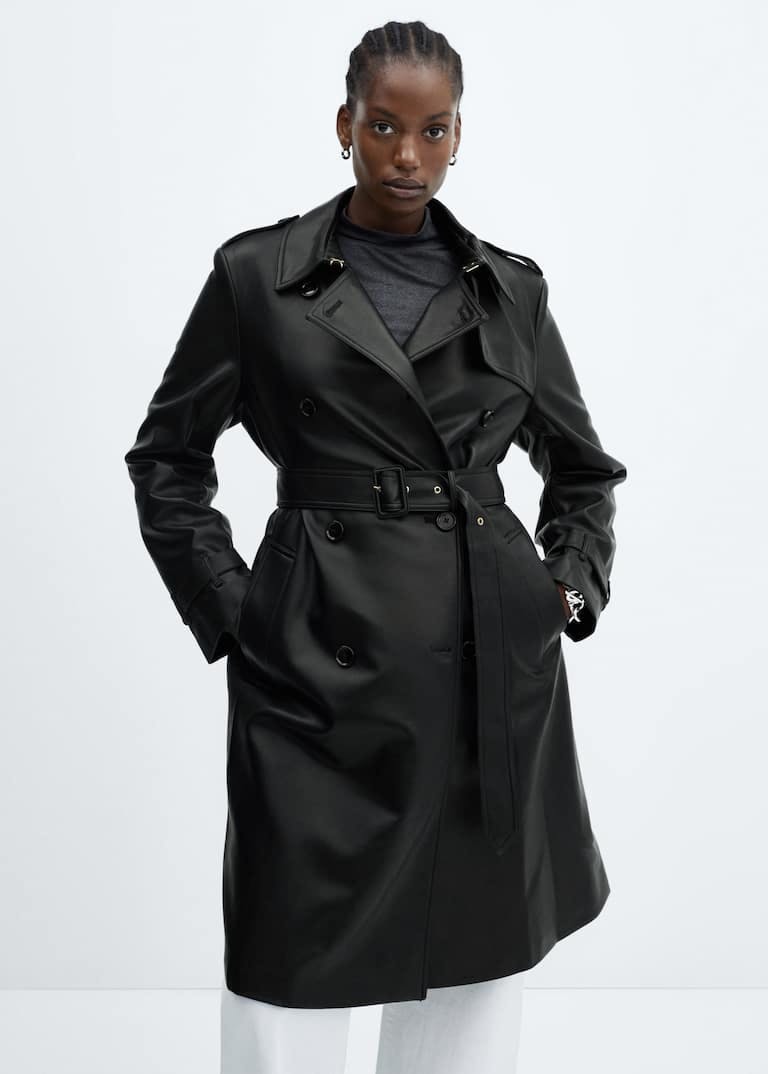 Best leather deals trench coat