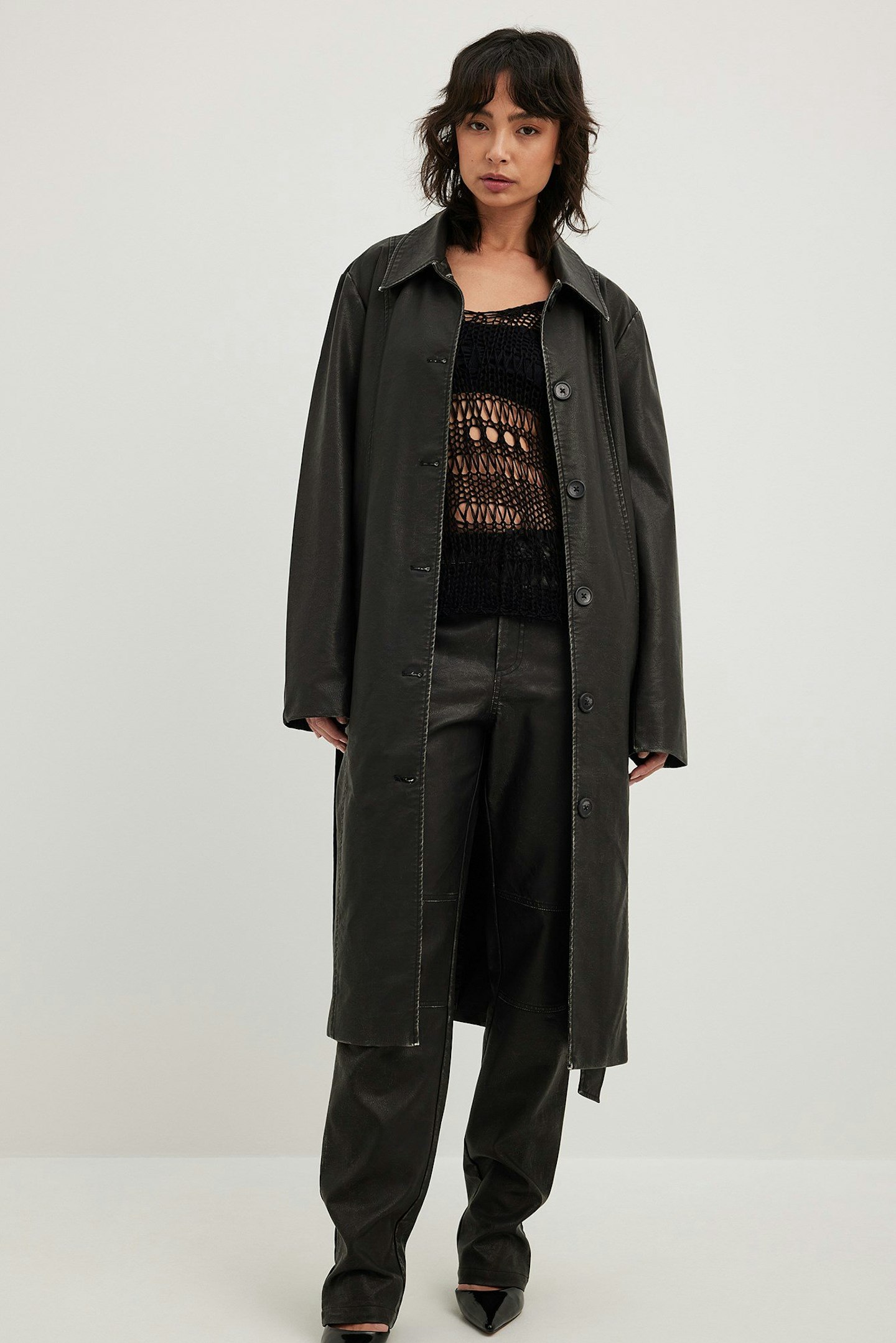 NA-KD, Vintage Look PU Trench Coat
