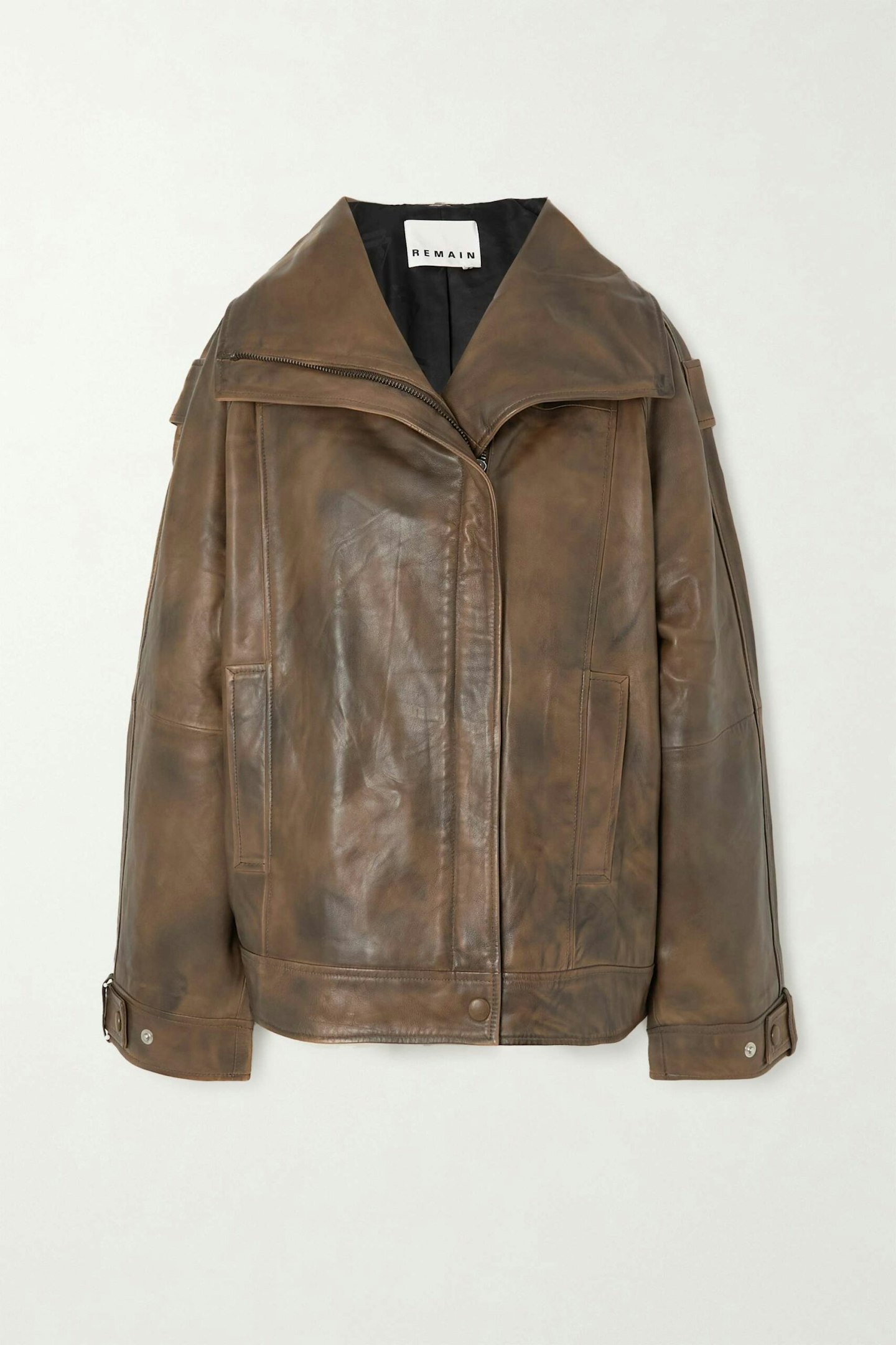 Remain Birger Christensen, Liw Oversized Leather Jacket