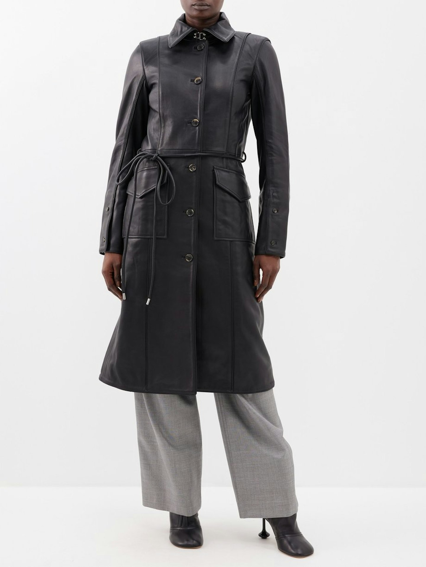 Saks Potts, Amalie Leather Coat