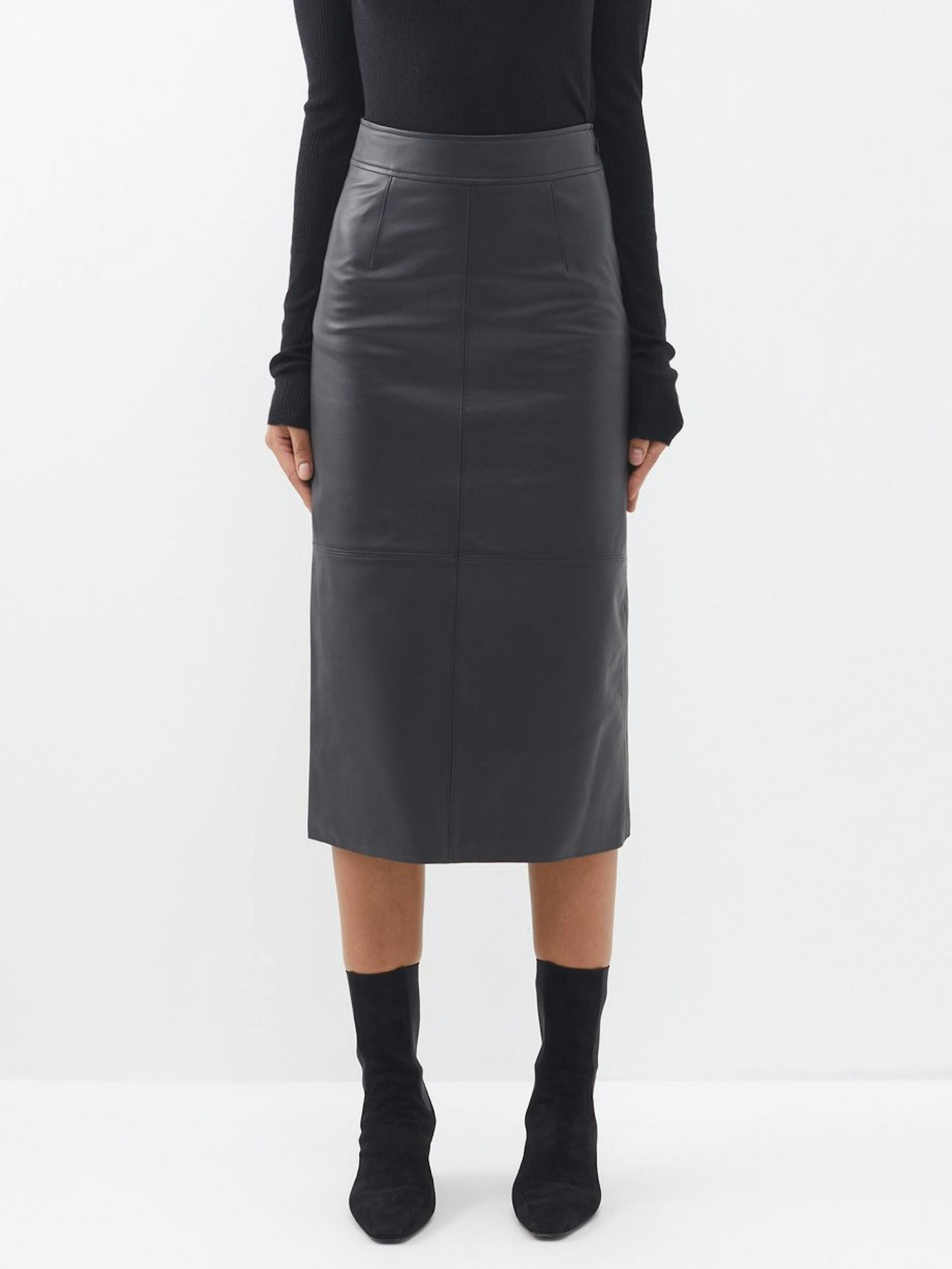 The Frankie Shop, Heather Leather Pencil Skirt