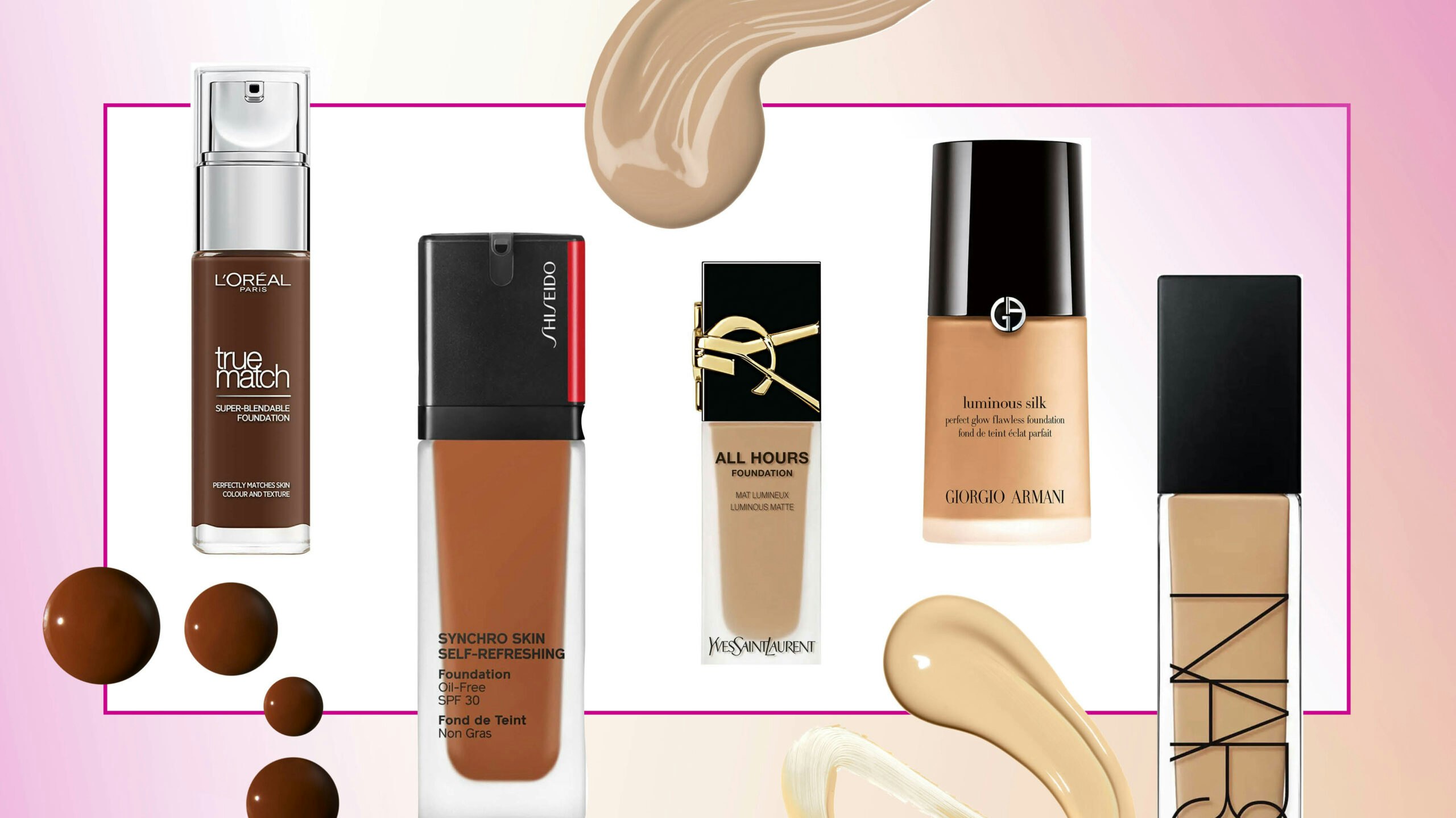 We tested 5 full coverage foundations on half a face  Foundation for oily  skin, Best foundation for oily skin, Oily skin remedy