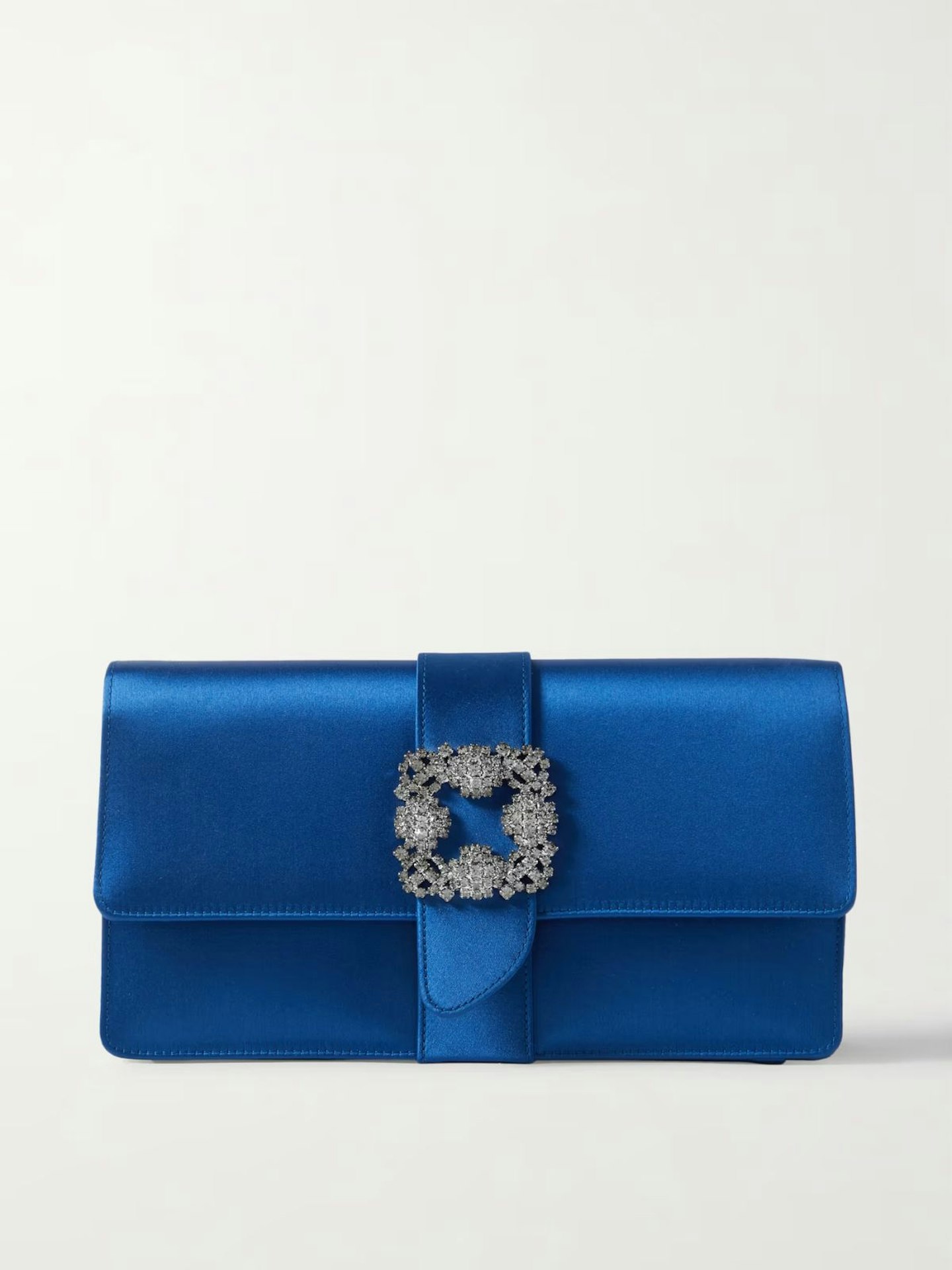 Manolo Blahnik, Capri Crystal-Embellished Satin Clutch, £1,325