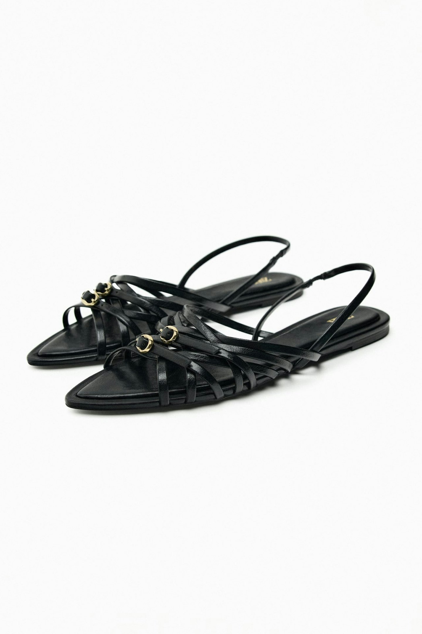 Zara, Crossed Strap Flat Sandals