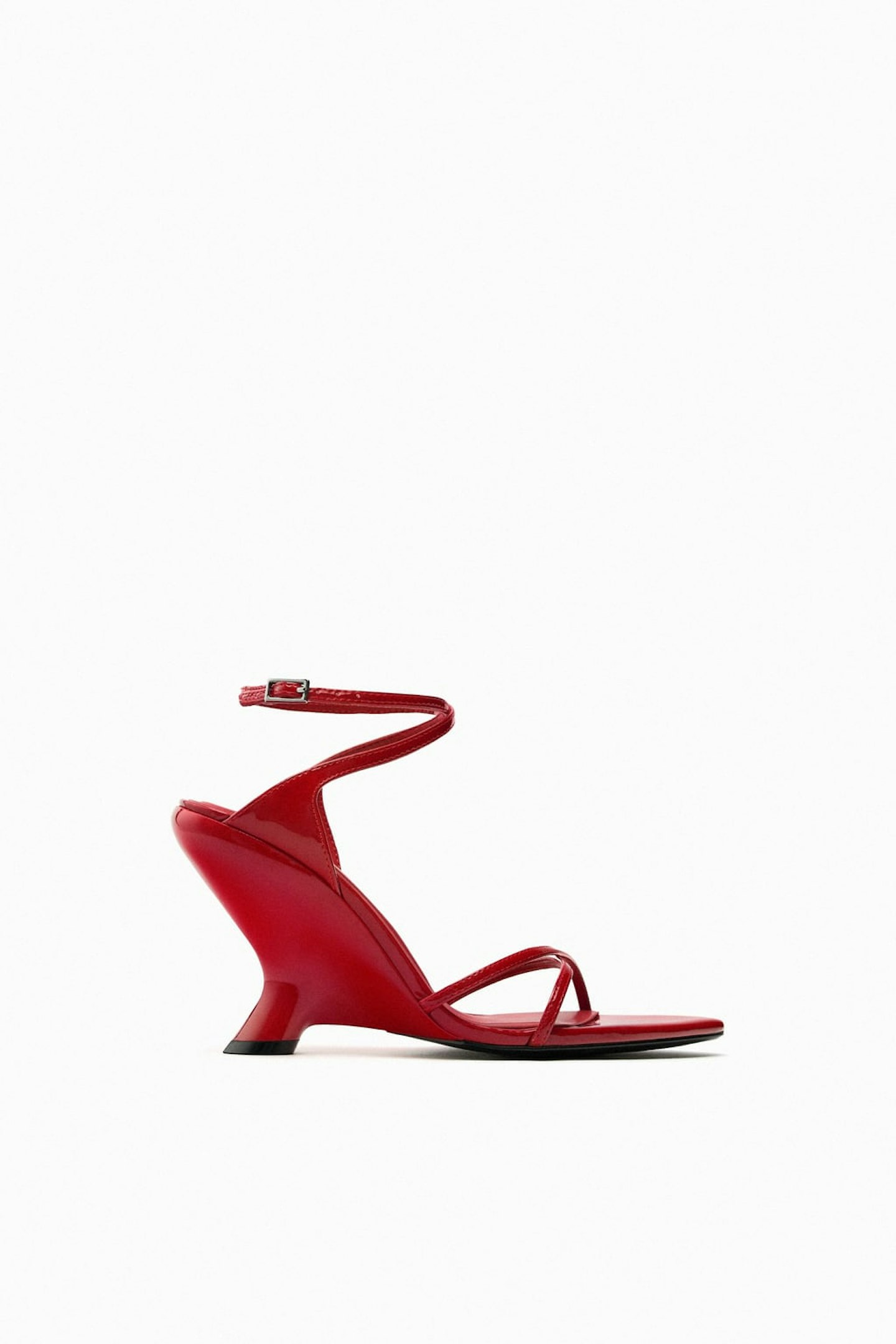 zara red shoes 