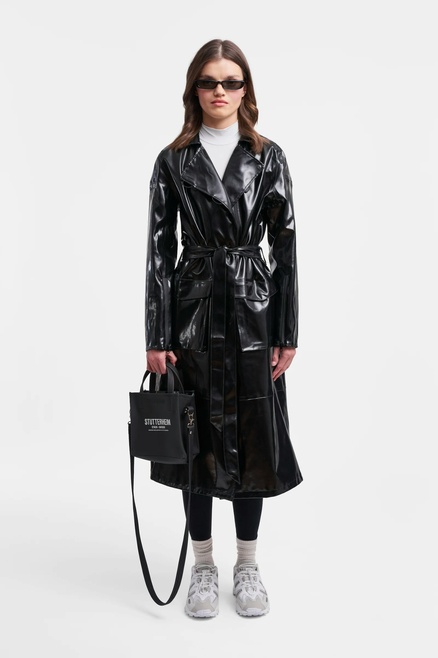 Patent Leather Trench Coat