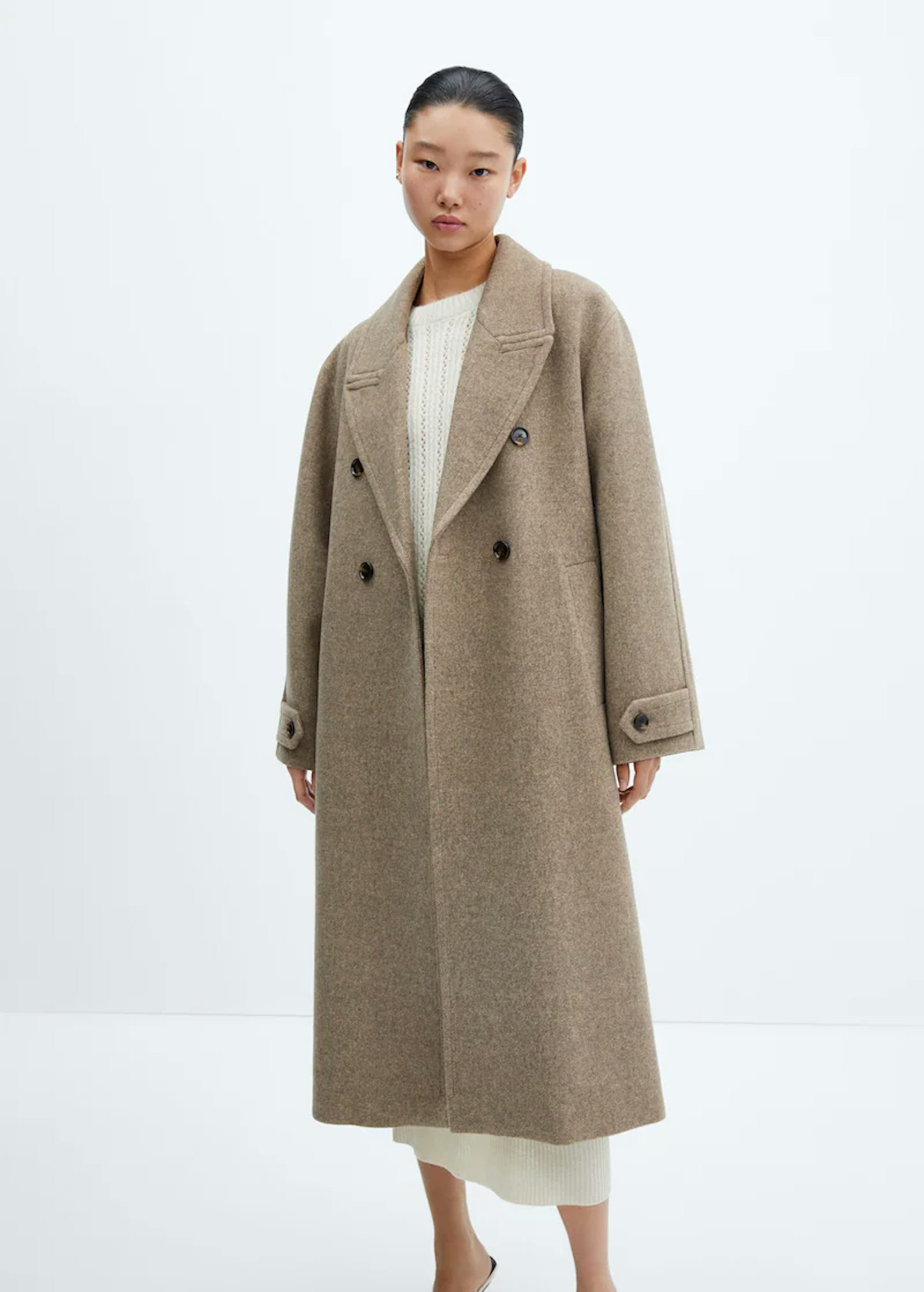 Mango, Oversize Wool Coat