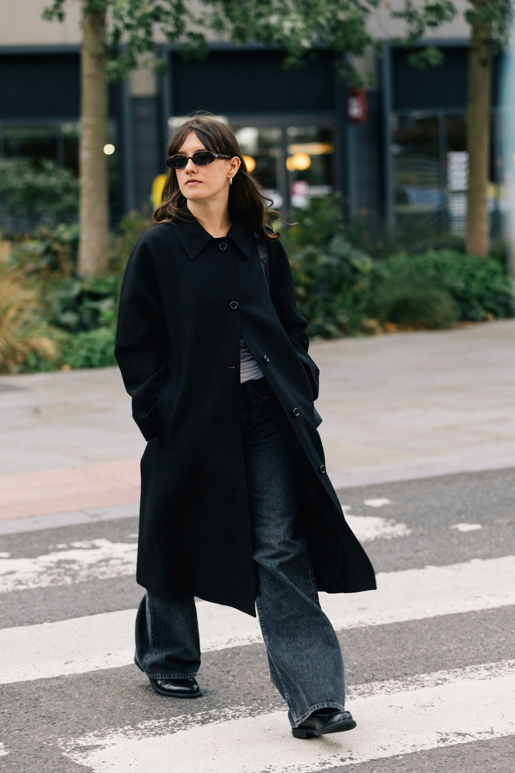Black Wool Overcoat