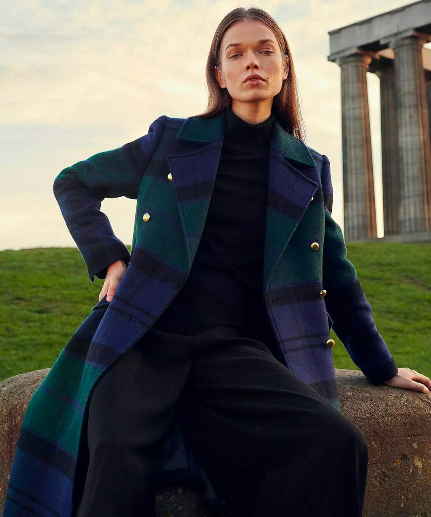 Barbour Tartan Inverraray Wool Coat