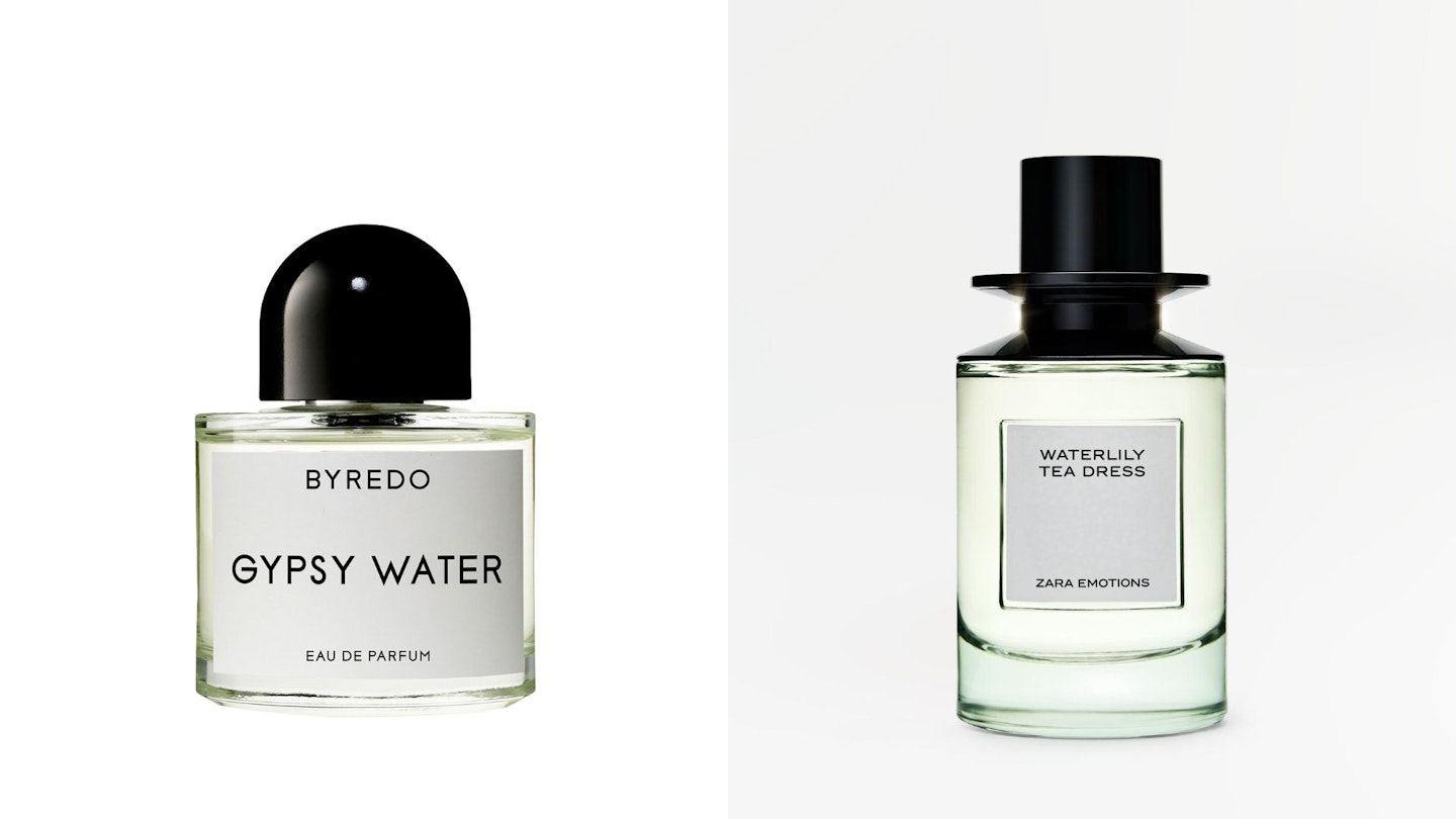 Zara Waterlily Tea Dress v Byredo Gypsy Water