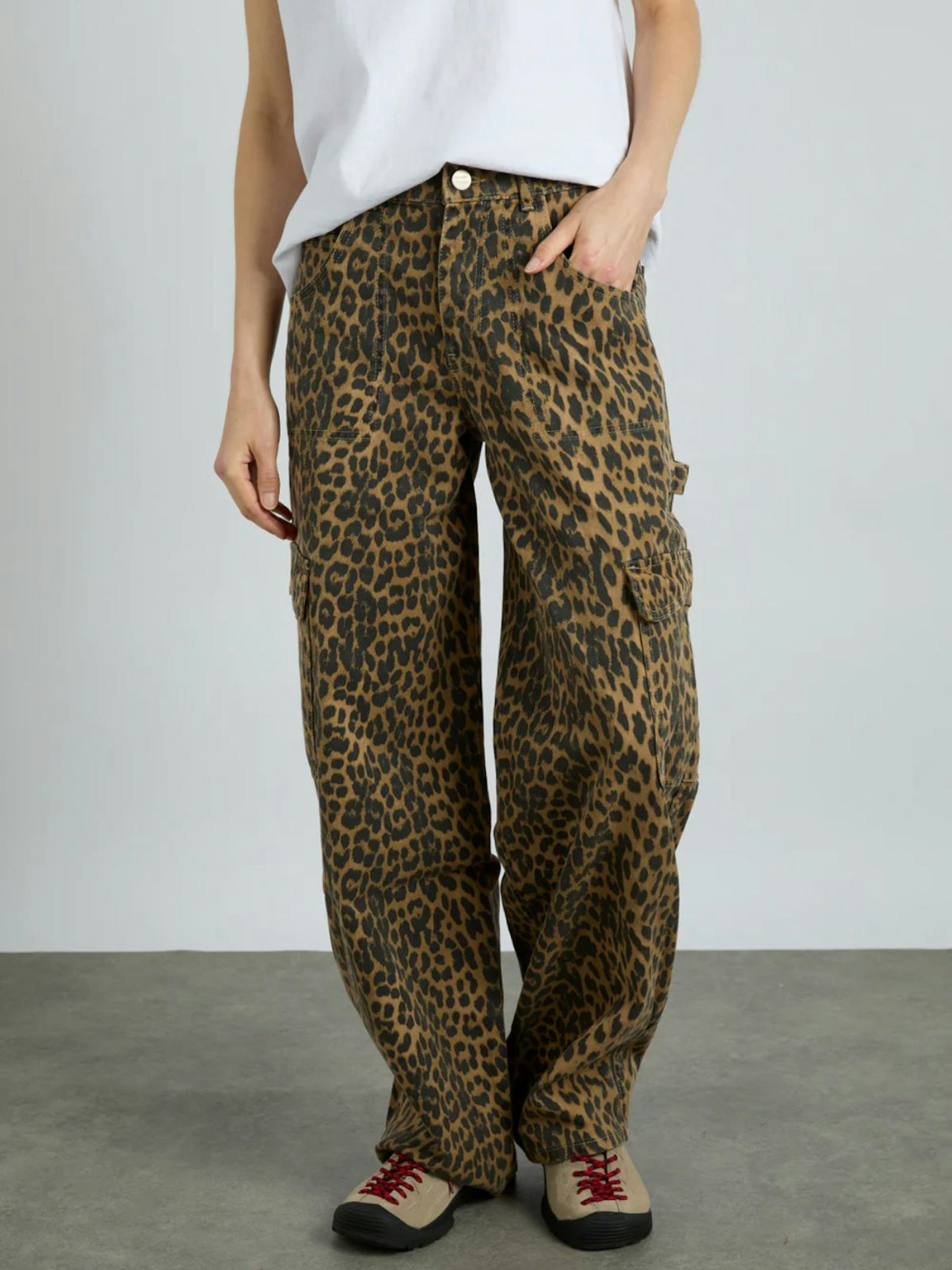 Damson Madder, Cargo Jeans - Leopard