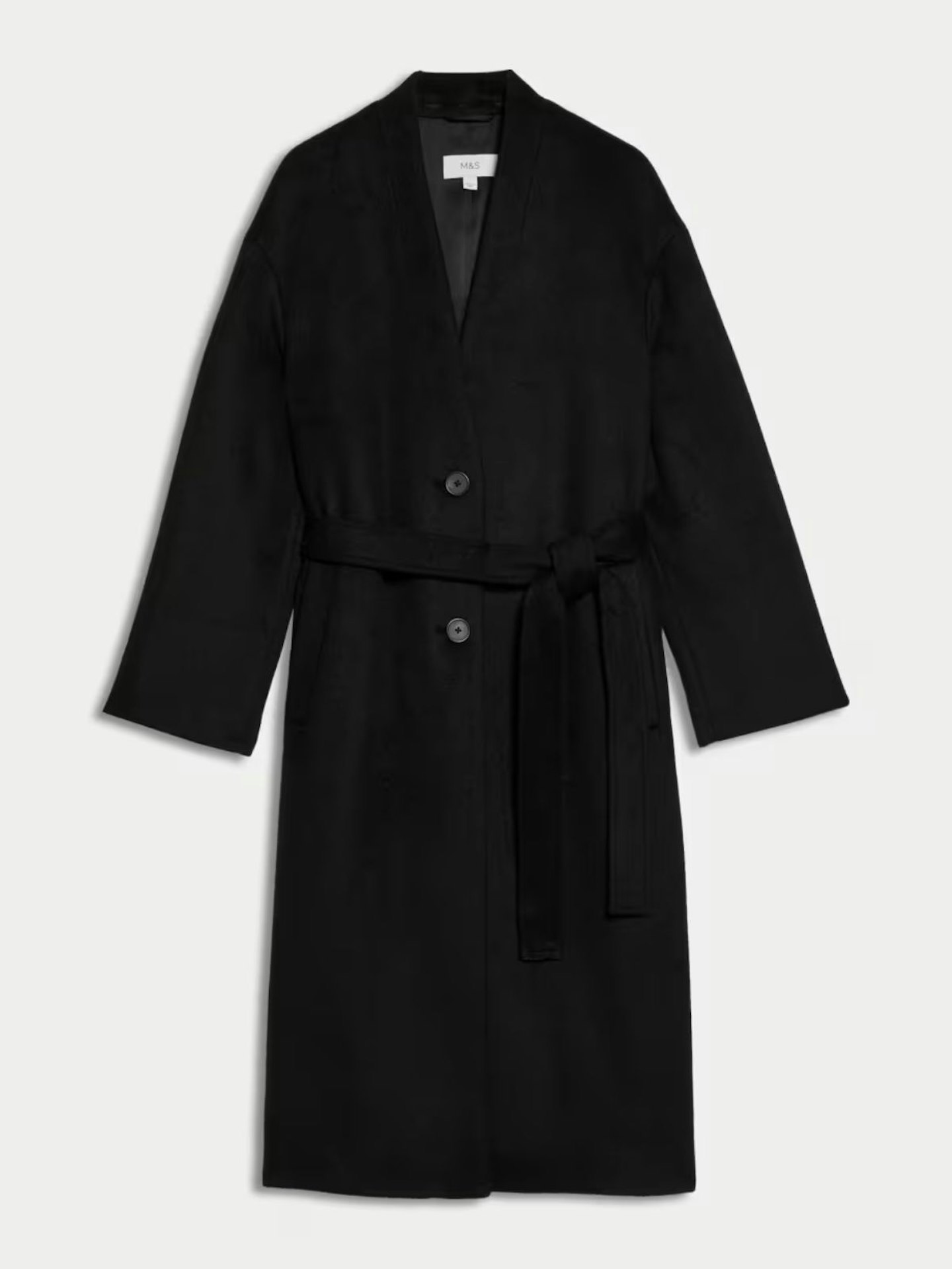 M&S, Wool Blend Longline Coat