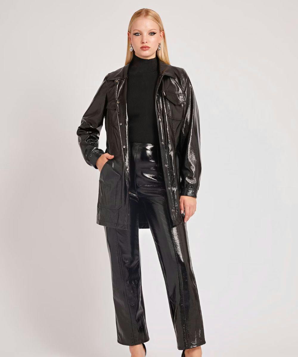 Vinyl coats hot sale for womens