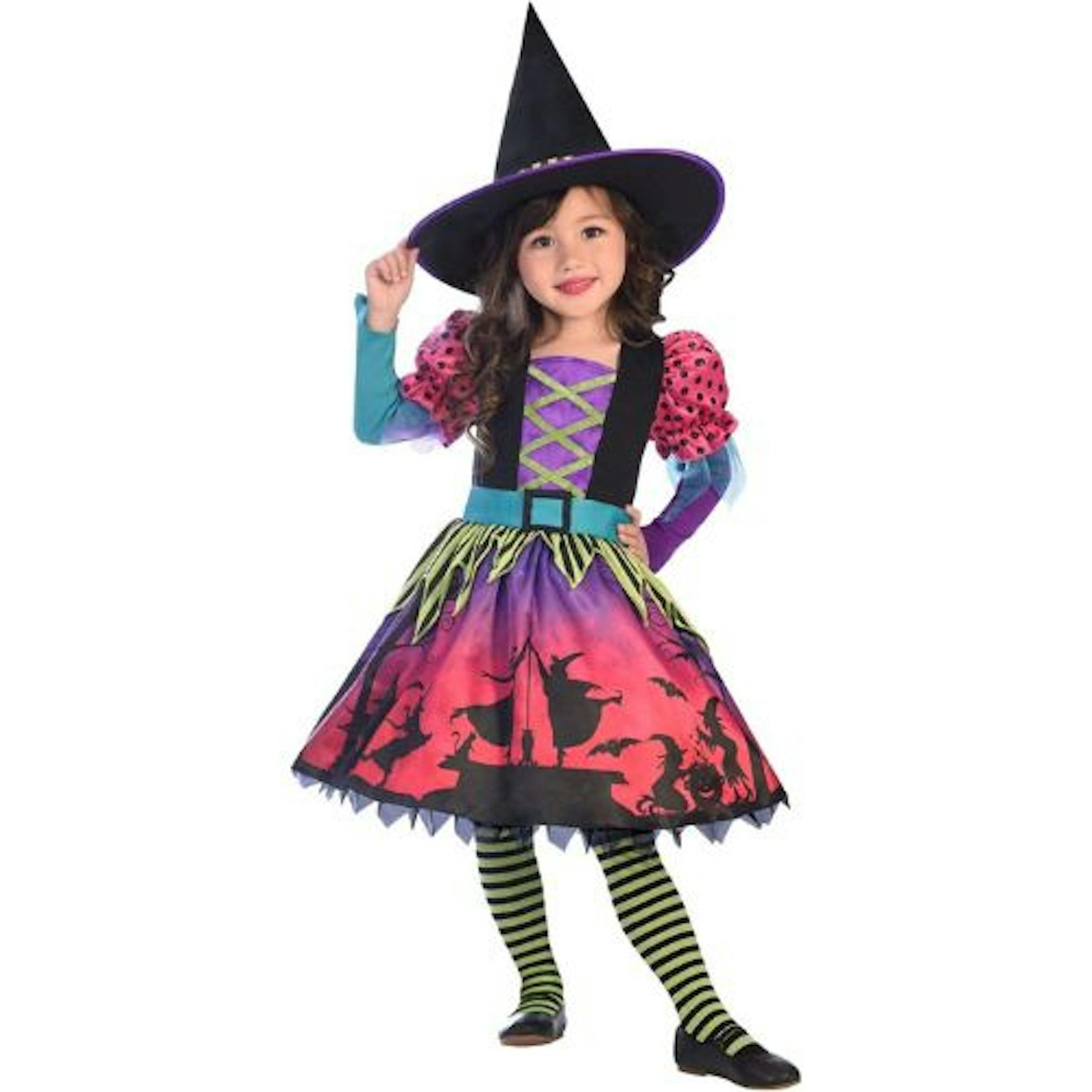 Kids Halloween Costumes: amscan Child Girls Spellbook sweetie Hocus pocus Witch costume