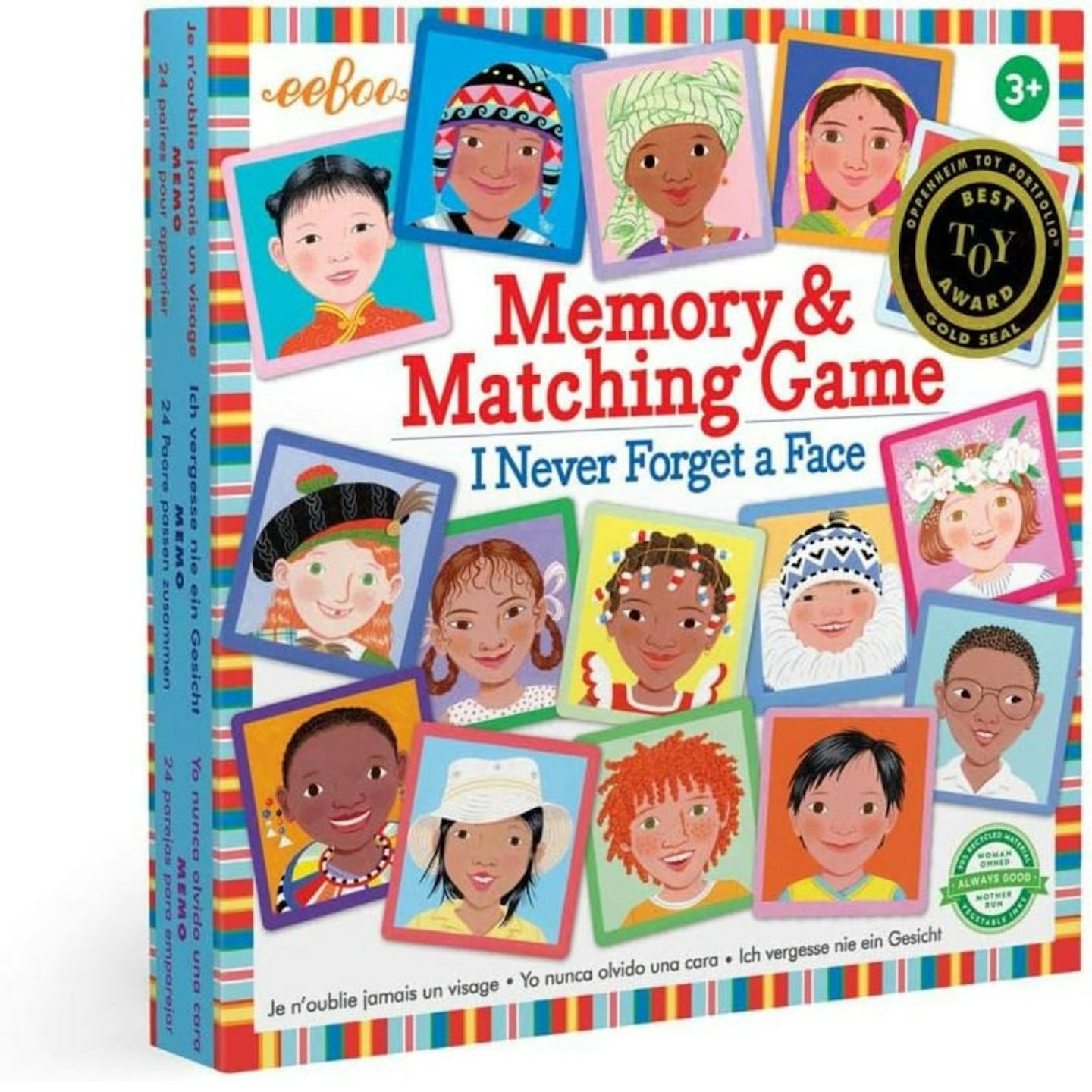 Best Diverse Toys: I Never Forget a Face Memory and Matching Game