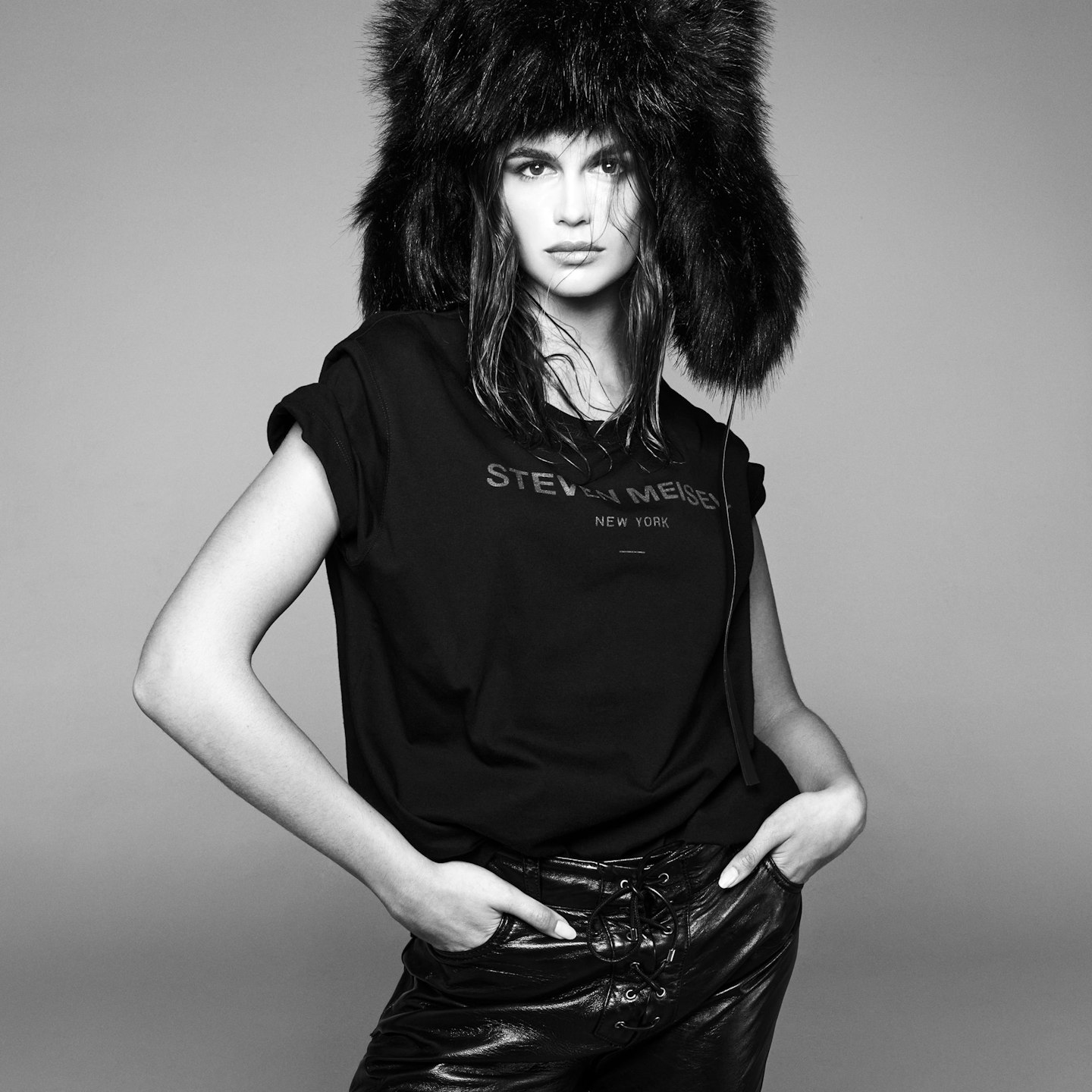 Zara - Leather Halter Dress Steven Meisel - Black - Women