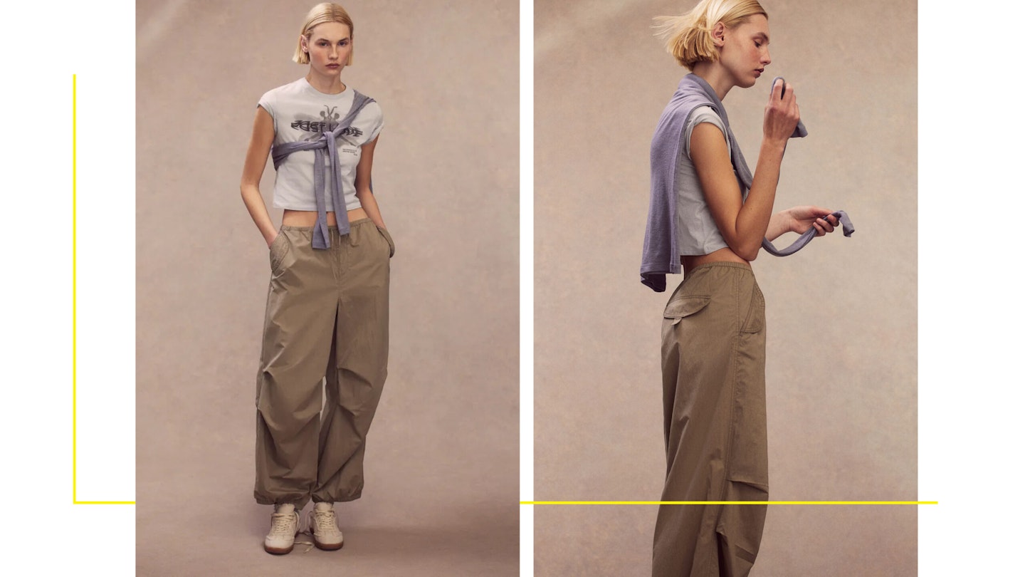 COS Womens High Rise Straight Keg Pants Beige Cotton Size 6 - Shop Linda's  Stuff