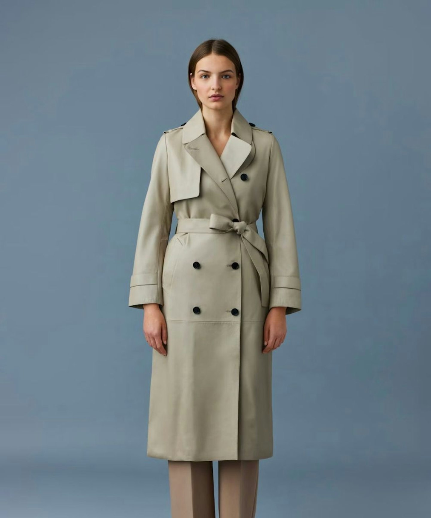 Mackage Gael Leather Trench Coat