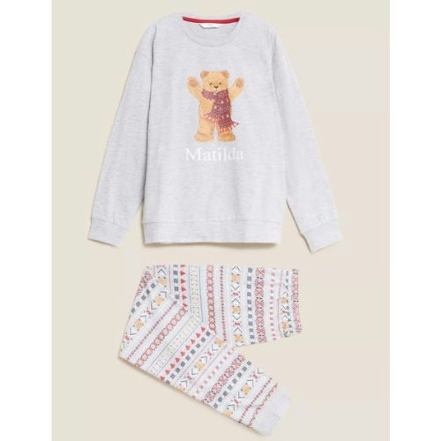 Family Christmas Pyjamas: Personalised Kids' Spencer Bear™ Pyjamas 