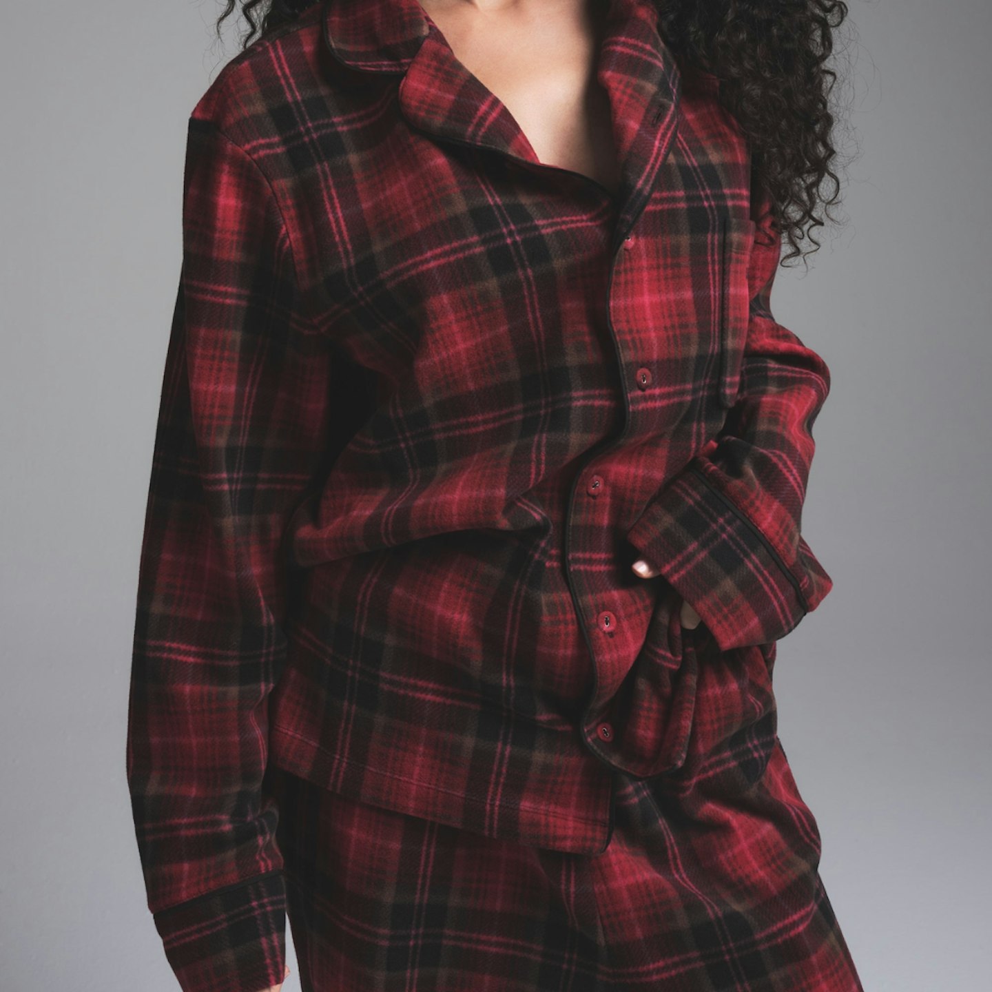 tartan christmas pjs from skims