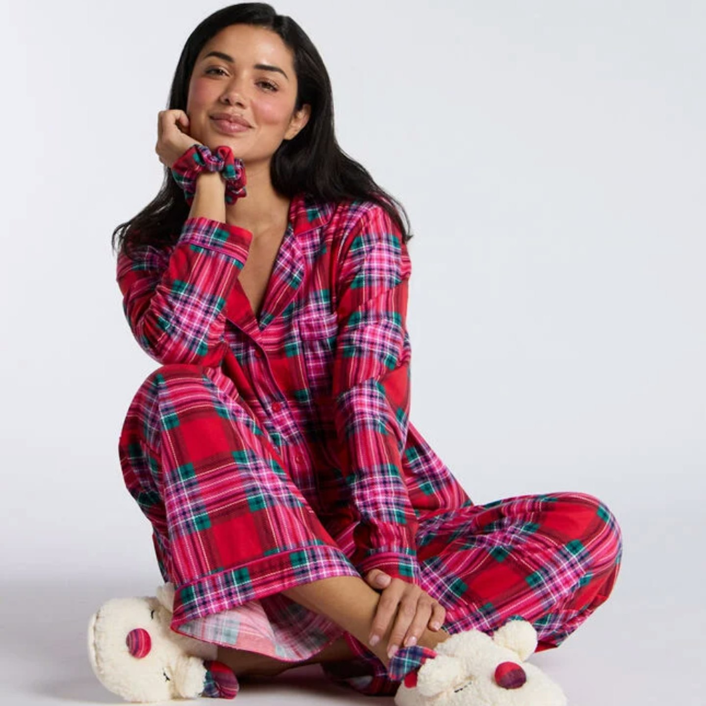 boux avenue checked pjs