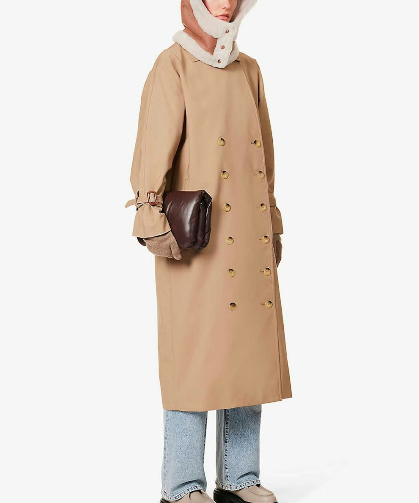 Tôteme Signature Double Breasted Trench