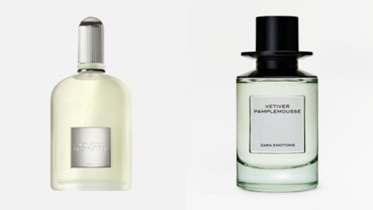 Zara Vetiver Pamplemousse v Tom Ford Grey Vetiver