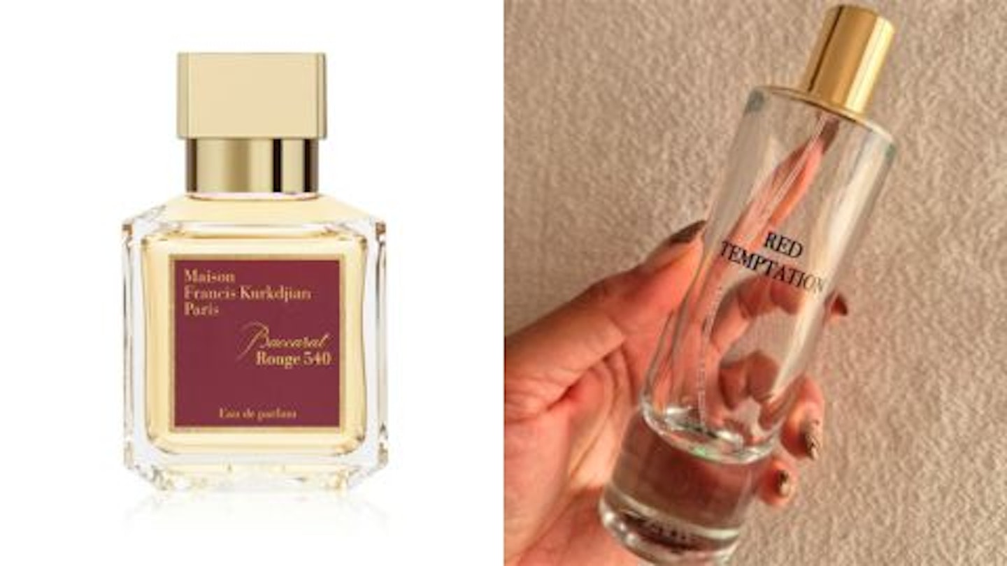 Zara Red Temptation vs Maison Francis Baccarat Rouge