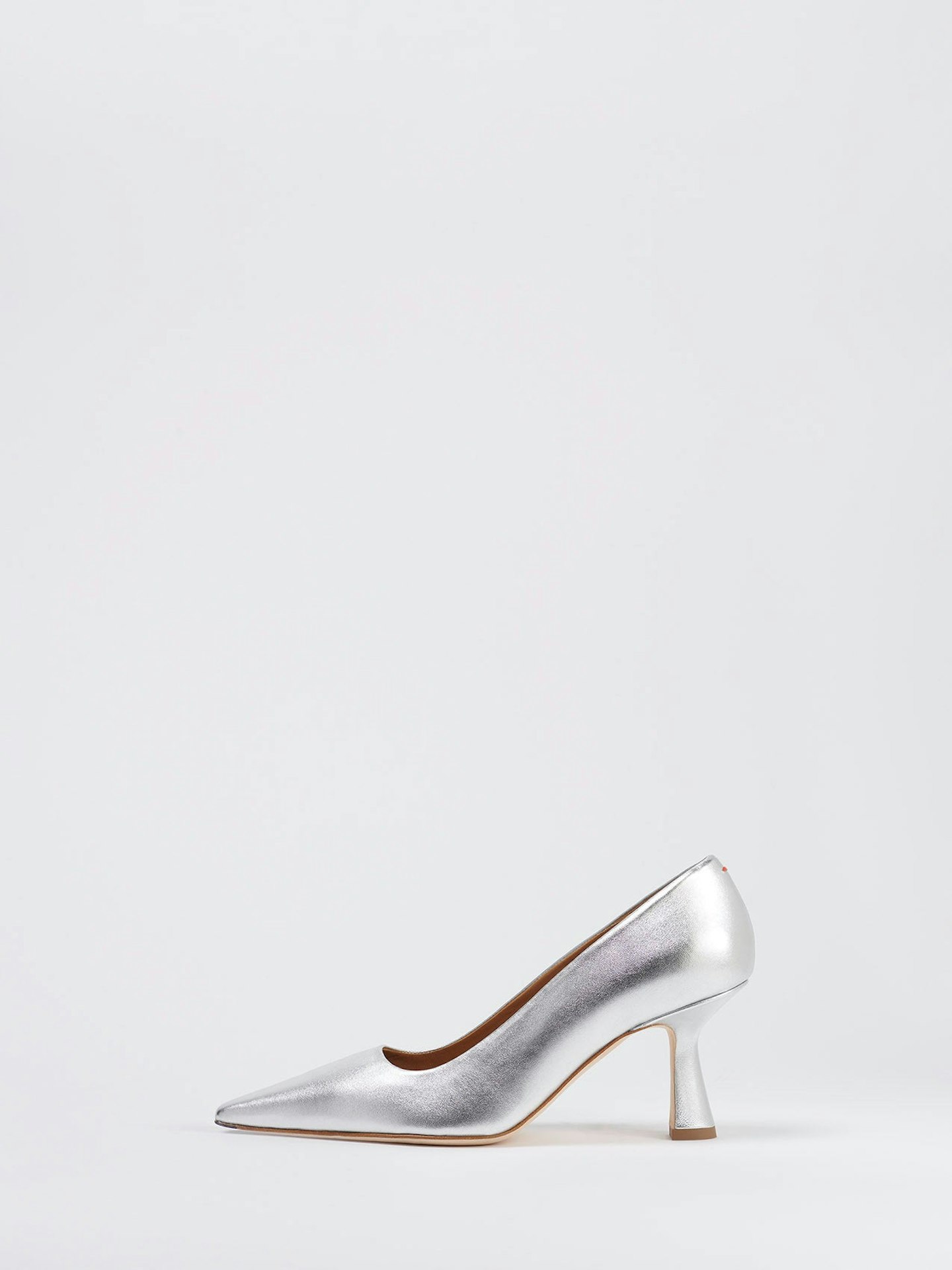 Aeyde, Zandra Silver Nappa High Pump