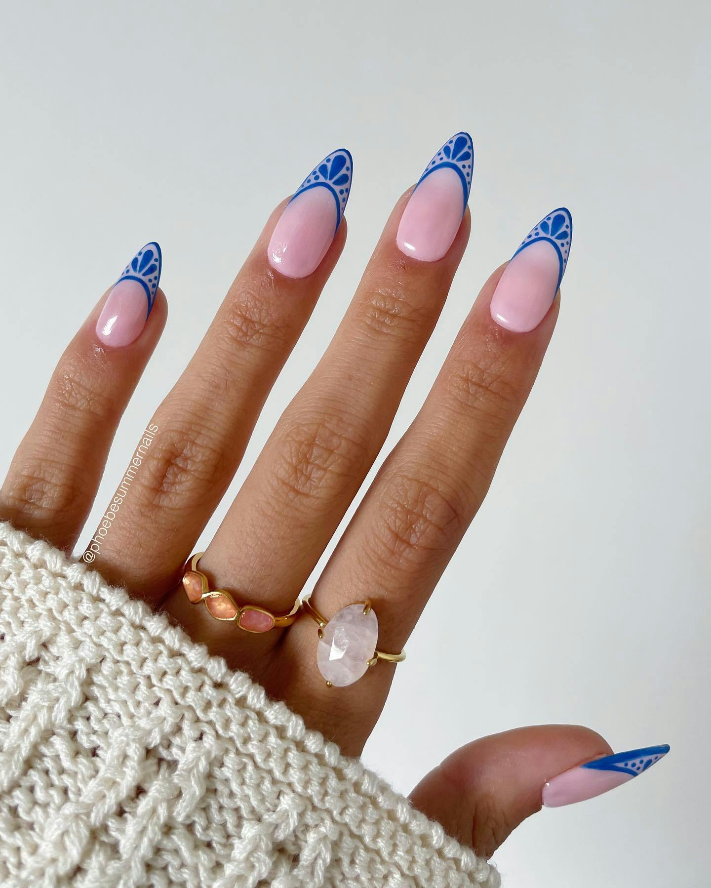 blue almond nails 1
