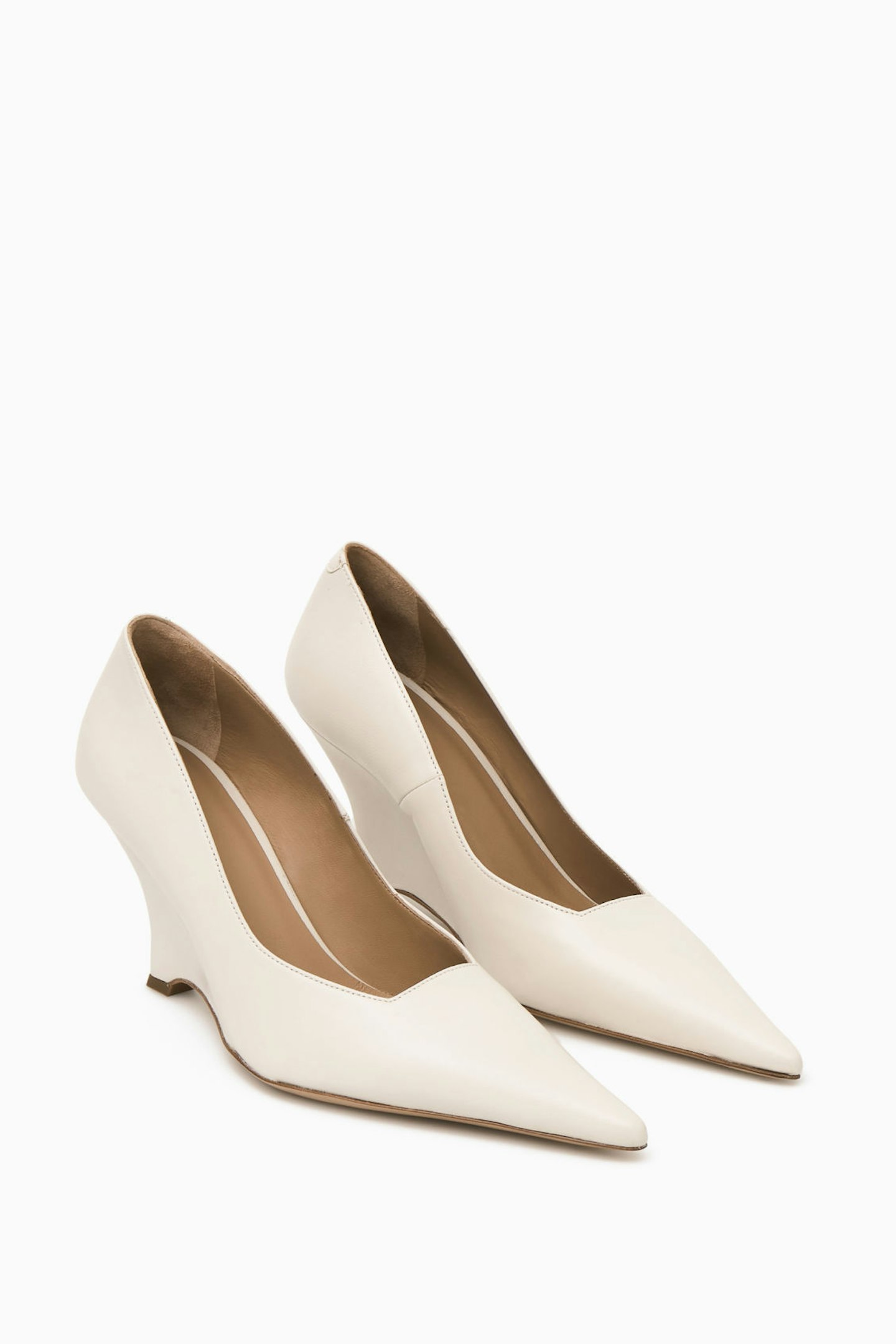 COS, Pointed Leather Wedge Pumps