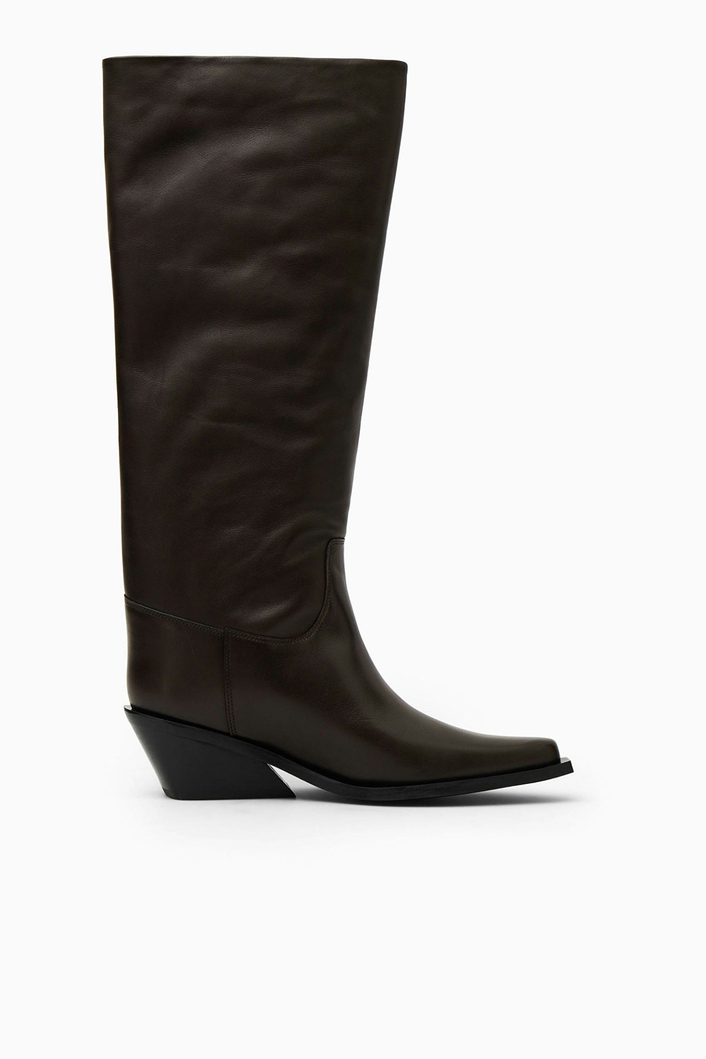 COS, Knee-High Leather Cowboy Boots