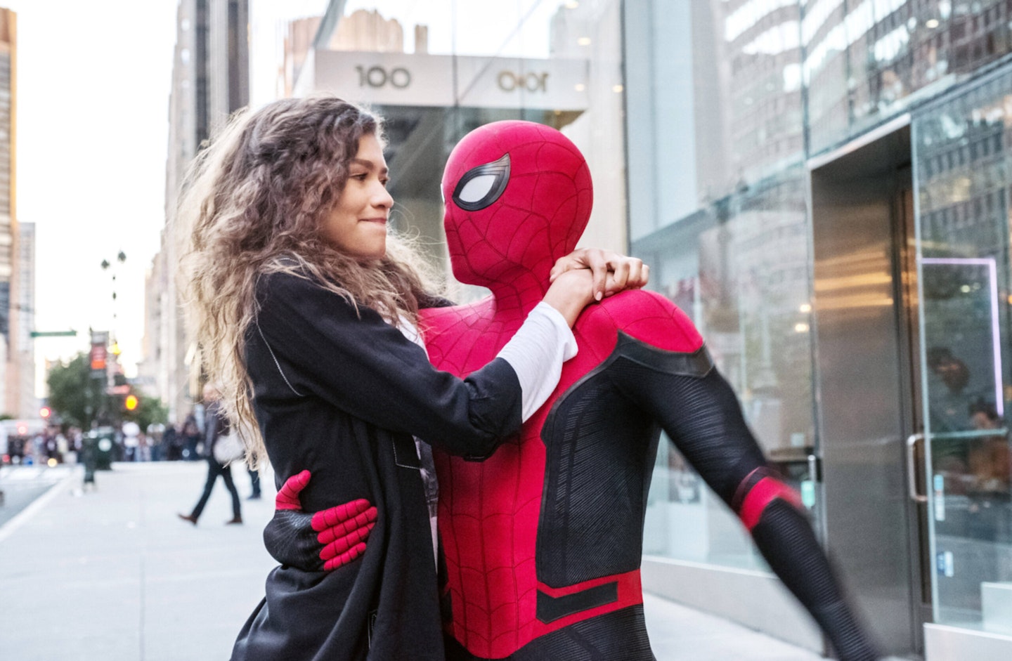 Tom Holland and Zendaya as Spider-Man and MJ in Spider-Man: Far From Home