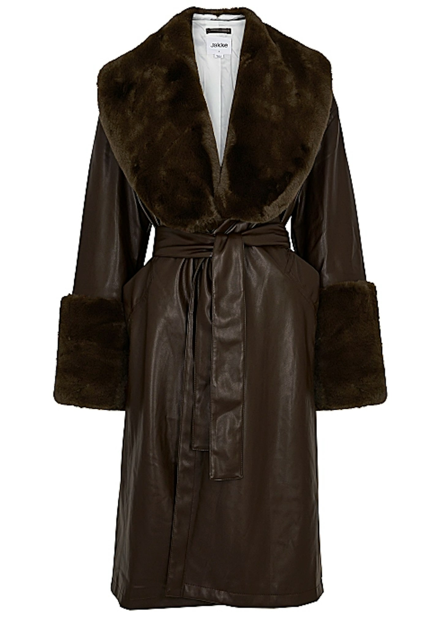 FAUX FUR COAT STEVEN MEISEL - Light beige